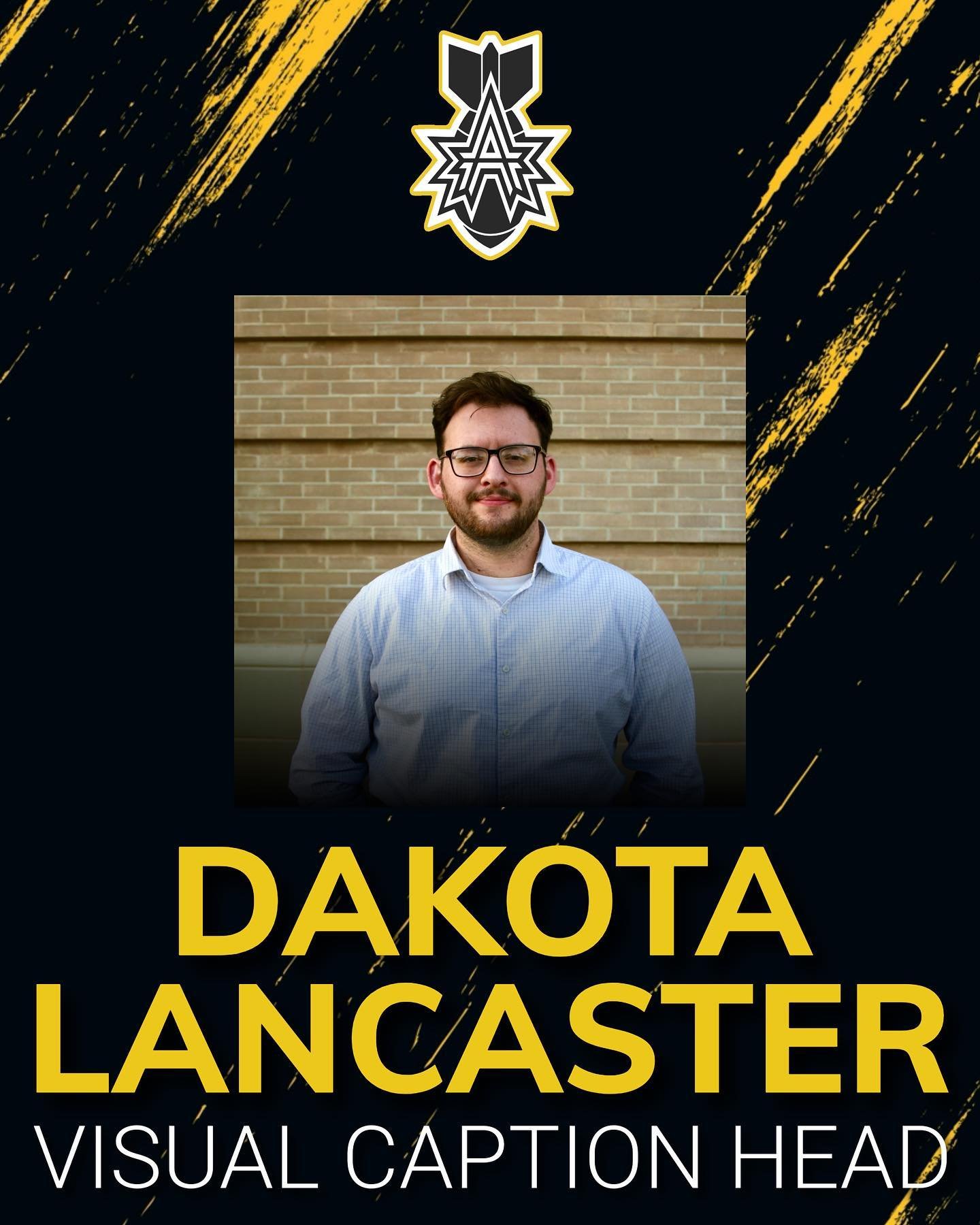 Welcome, Dakota Lancaster, as Arsenal&rsquo;s 2024 Visual Caption Head! 💥

Dakota Lancaster is in his third year of teaching and is currently the assistant band director at Panhandle High School. He graduated from West Texas A&amp;M University in Ca
