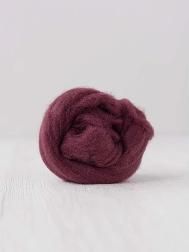 Blossom purple Wool Roving