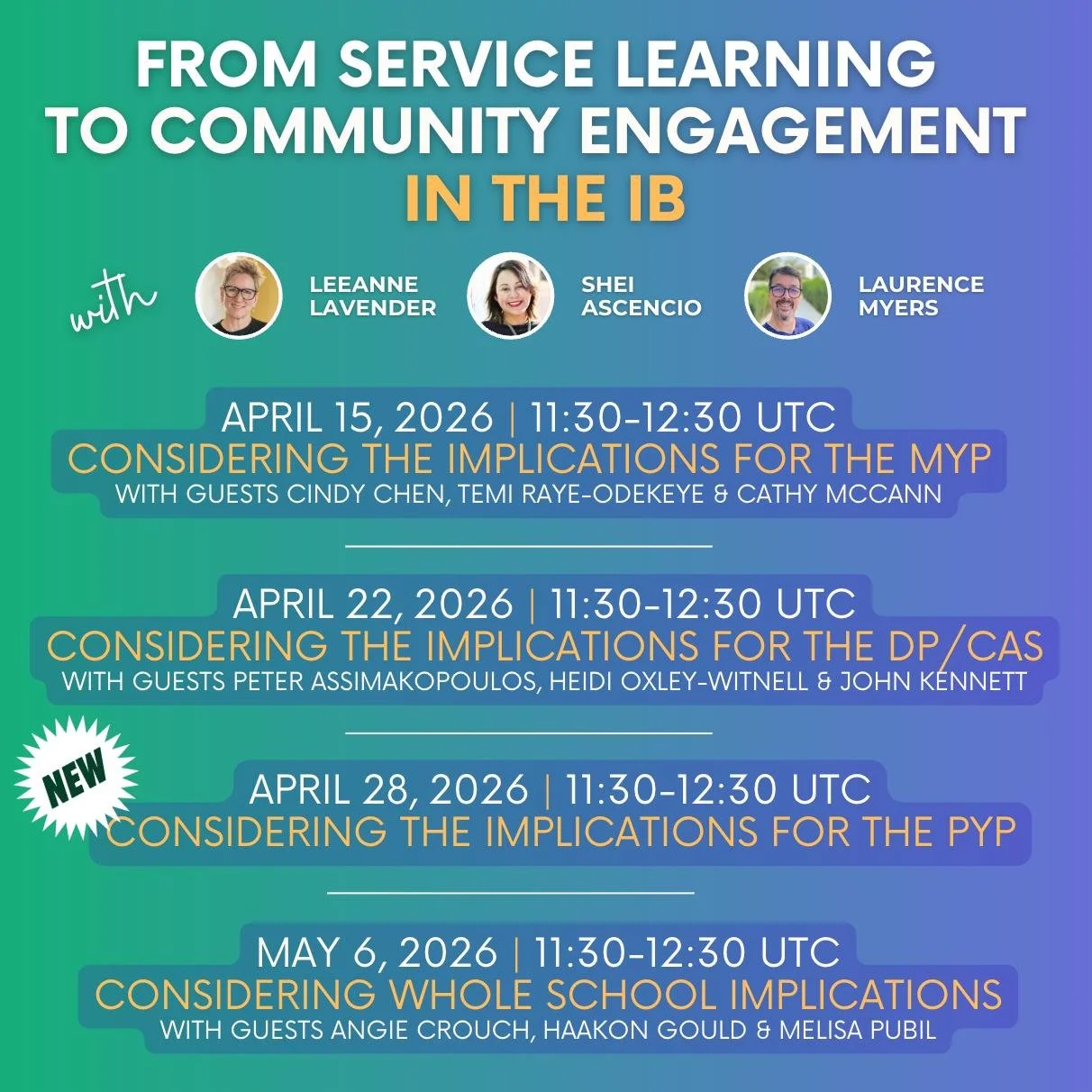 From SL to CE in the IB Webinar Series Recordings
