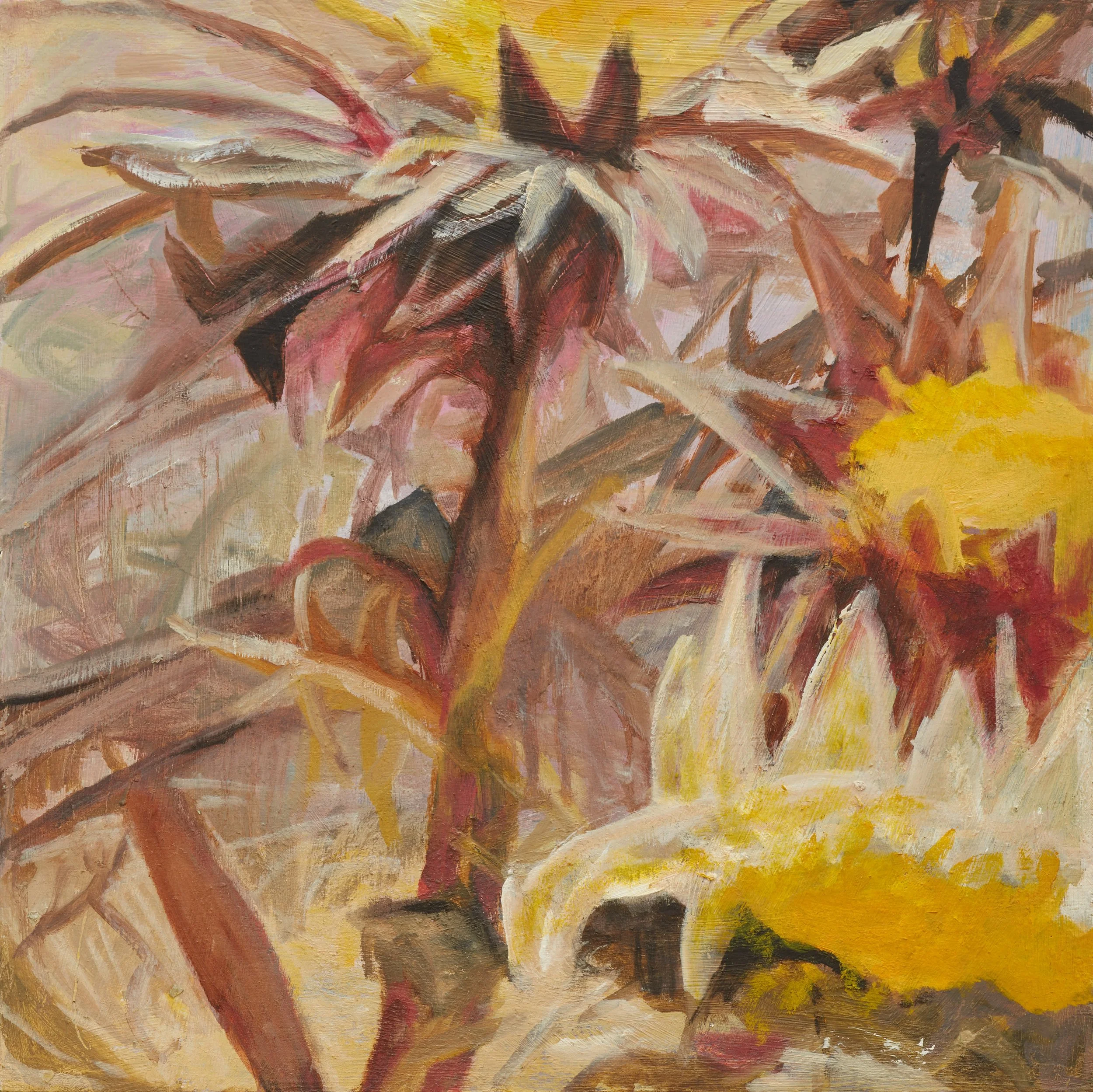 Flora de Cartas, (3) 2023, 30x30cm, Oil on board SOLD