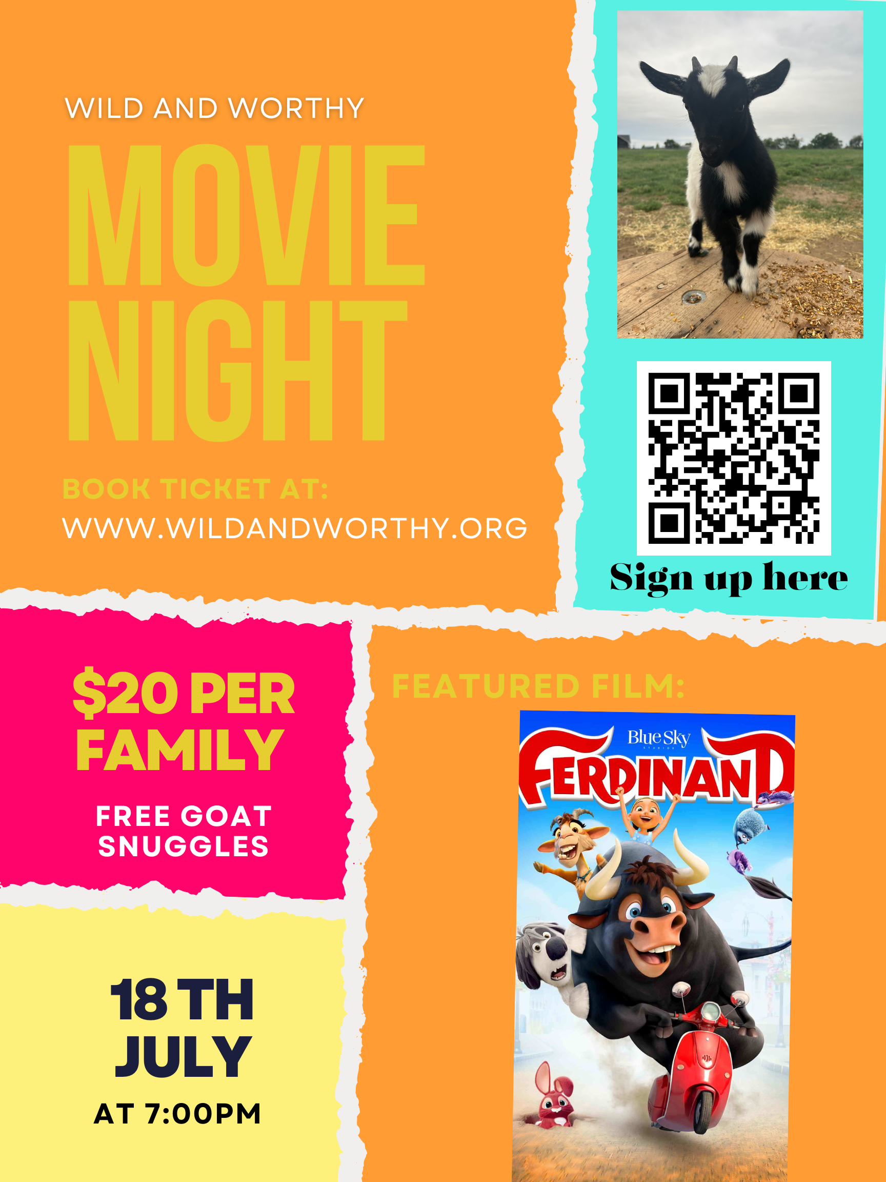 Ferdinand Movie Night at the Farm