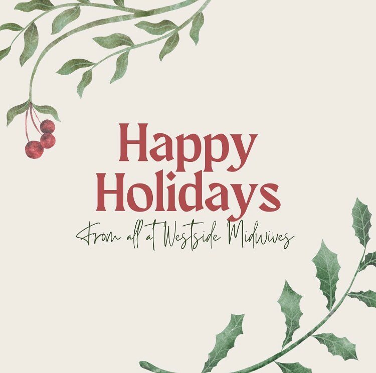 We wish you a peaceful winter break, however, wherever and whenever are celebrating. 
 
Our midwives continue to provide a 24hr service for births and emergencies over the holidays as usual. 
Our admin team will be back on December 27th, with slightl