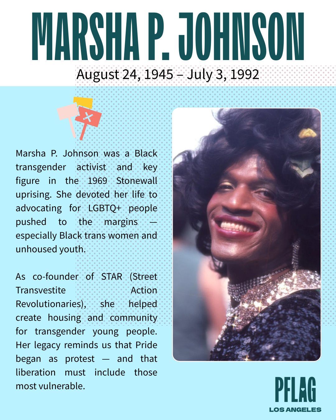 Black History Month: Marsha P. Johnson Organized, Advocated, and Protected Her Community