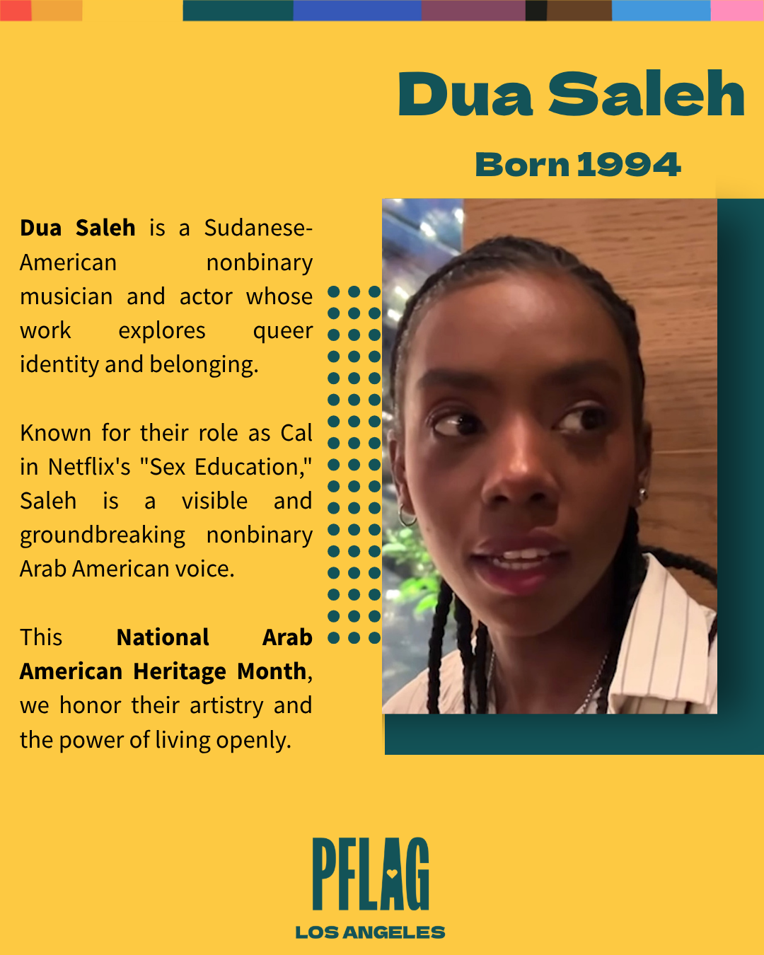 National Arab American Heritage Month: Dua Saleh and the Power of Living Openly