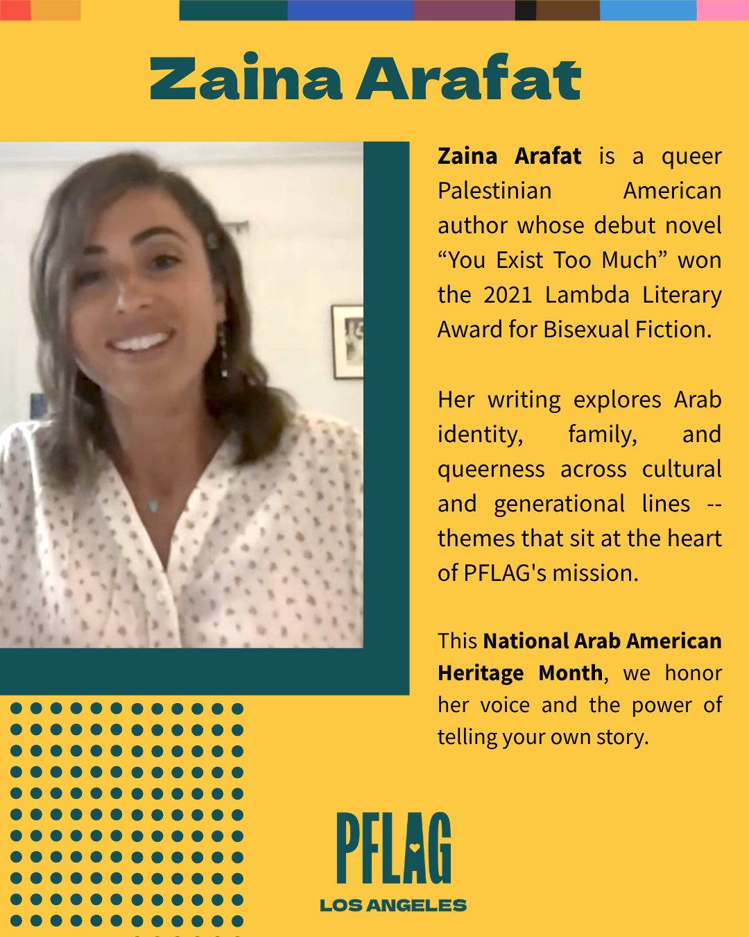 National Arab American Heritage Month: Zaina Arafat Explores Identity, Love, and Belonging