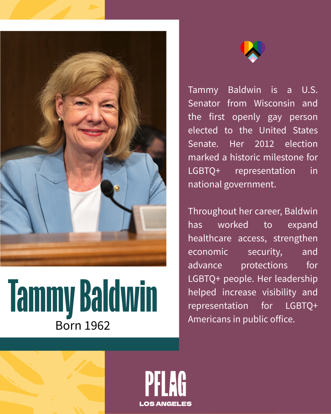 Women’s History Month: Tammy Baldwin Expanded LGBTQ+ Representation in Government