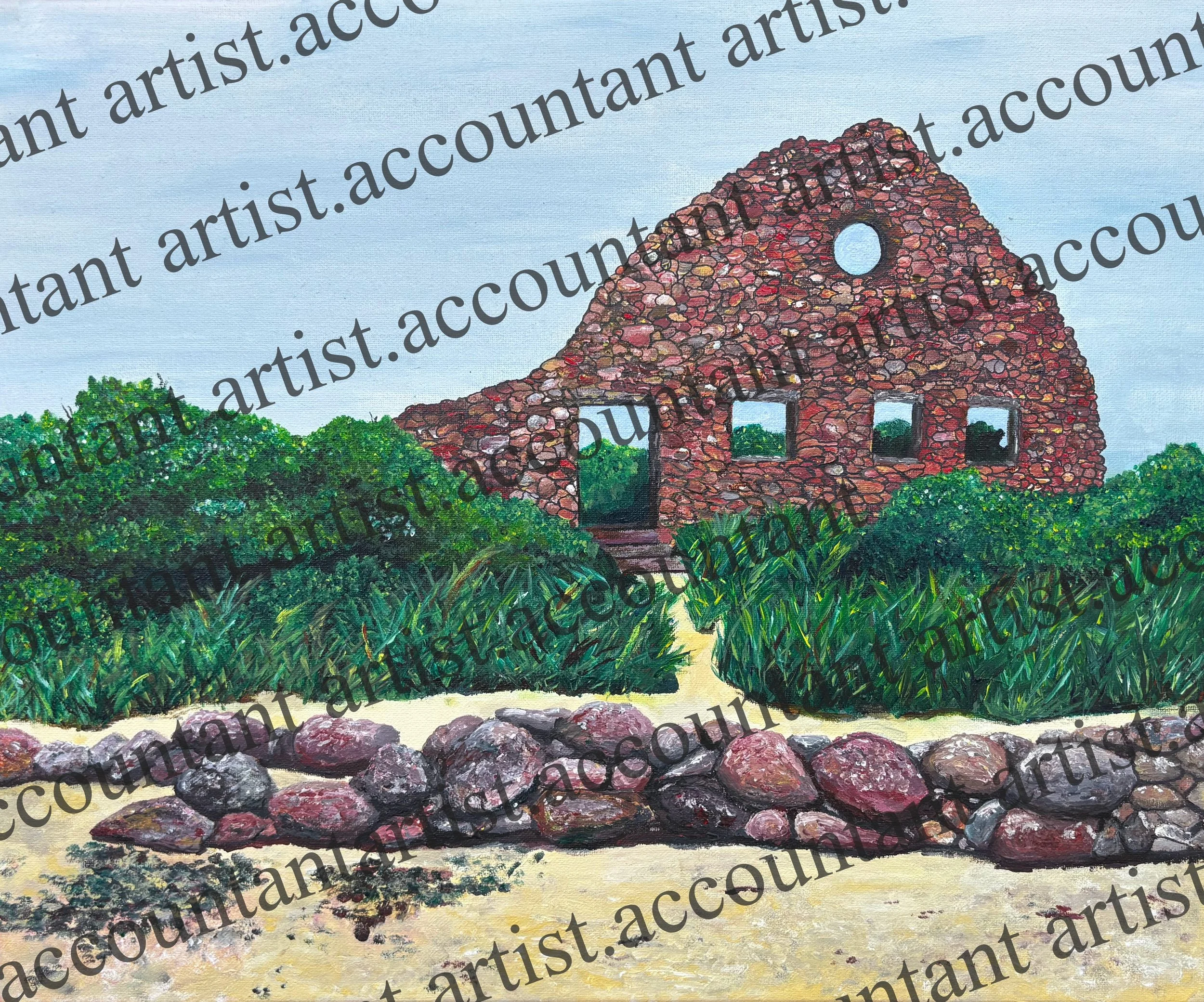 narragansett haunt - 10x14 inches - acrylic - 2026