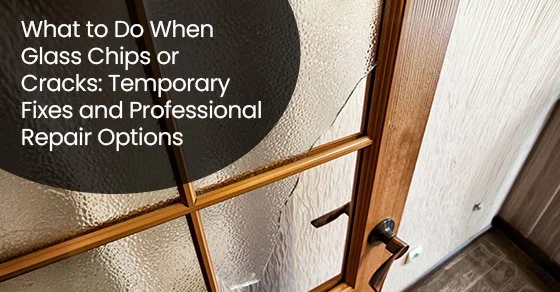 What to do when glass chips or cracks: Temporary fixes and professional repair options