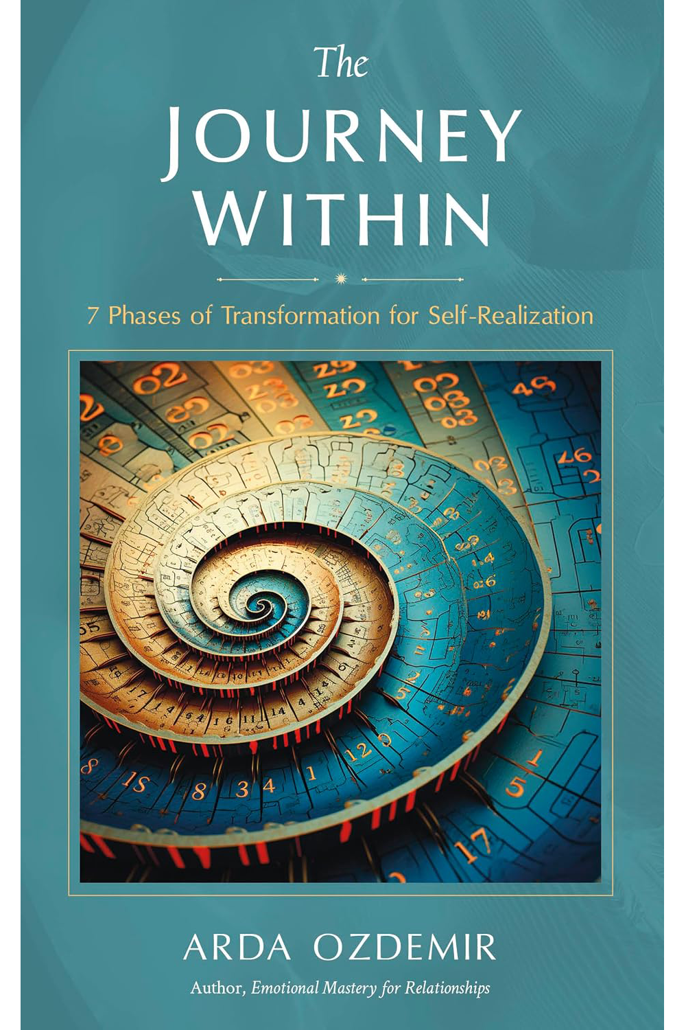 Book cover of "The Journey Within" by Arda Ozdemir. Developmental and line editing services provided by Dakota for this self help book.