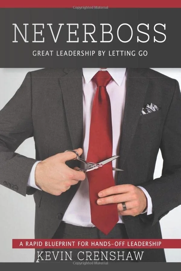 Book cover of "Neverboss" by Kevin Crenshaw. Line and copy editing services provided by Dakota for this non fiction business book.