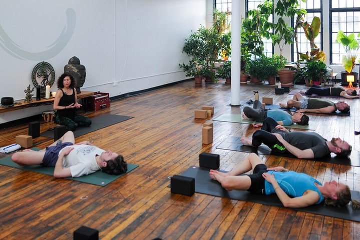 Slip into stillness - let any tension dissolve like ice cubes in hot water. Allow Shavasana bring peace to the mind's turbulent waters by finding the stillness underneath.