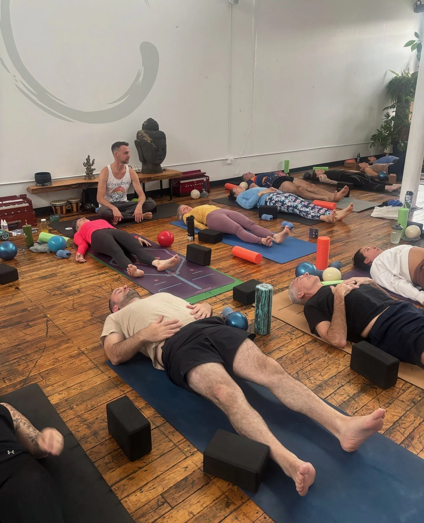 Aparigraha - the 5th Yama reminds us that we have everything we need and to let go of attachments in any form whether it is people, places, things, work, etc. .  enjoy life fully but let go of the clinging and striving for more... life is impermanent