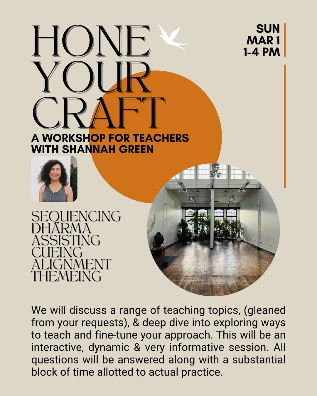 Is there anything quite like the buzz of deepening your practice, or exploring your craft? Kick off the new month in our studio, in this workshop for Yoga Teachers!

Learn more at the link in our bio.