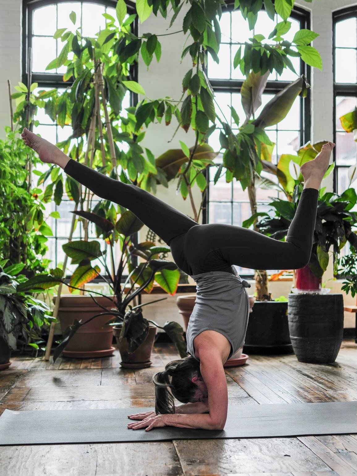 Looking for a playful way to practice inversions? Perhaps with your yoga besties? Come hang out with us on Saturday &mdash; Tracy&rsquo;s ready for ya!