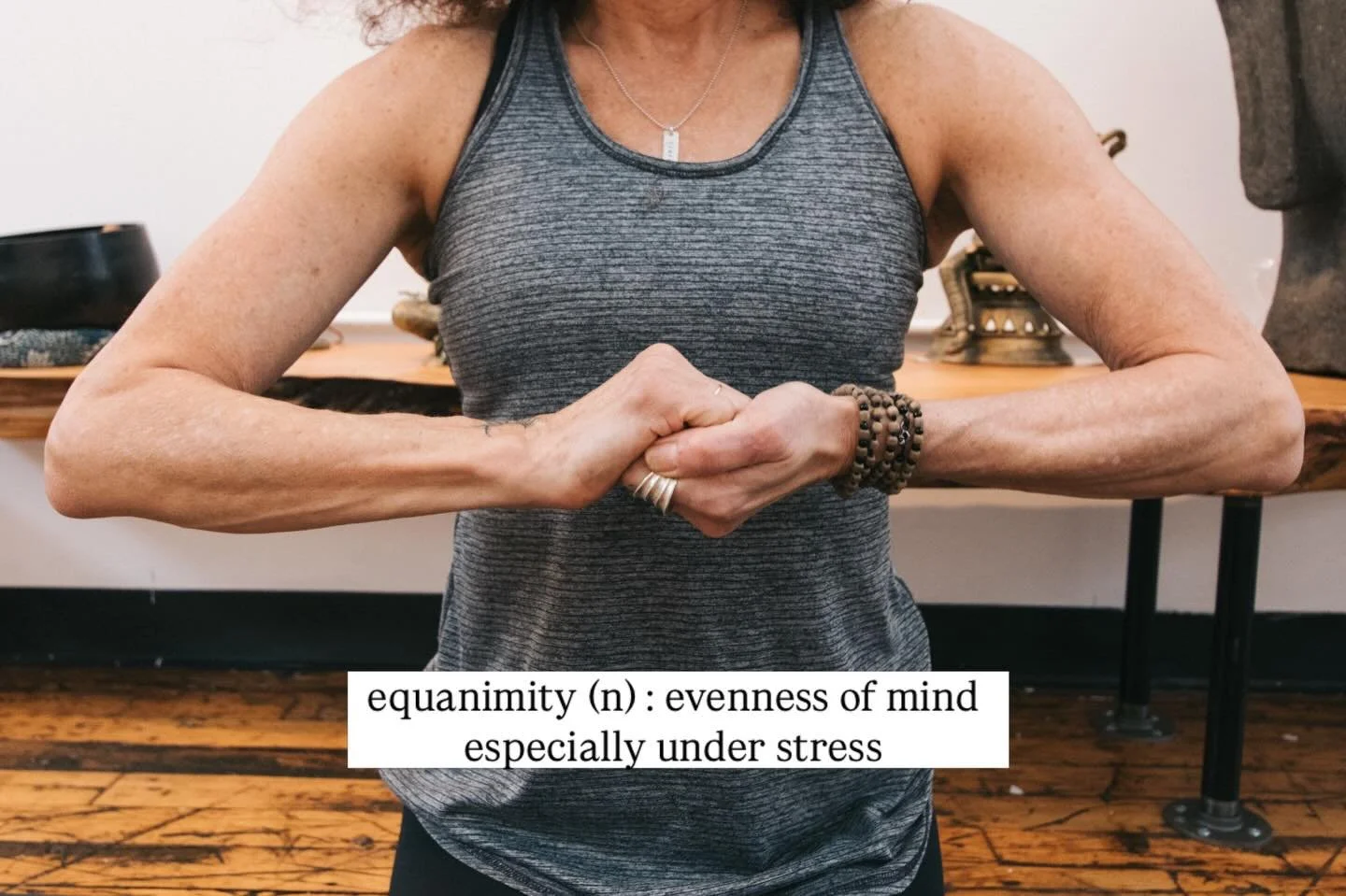 Our yoga practices teaches us how to cultivate composure, even as our we move our body though challenging postures. This is the invitation: to find equanimity internally, so that we might be more responsive to the world around us.