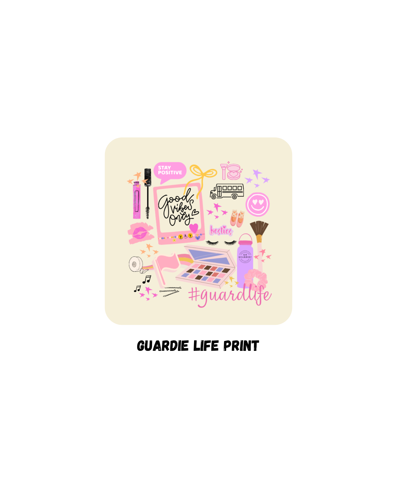 Guardie Life Print- Cream Jewelry Box