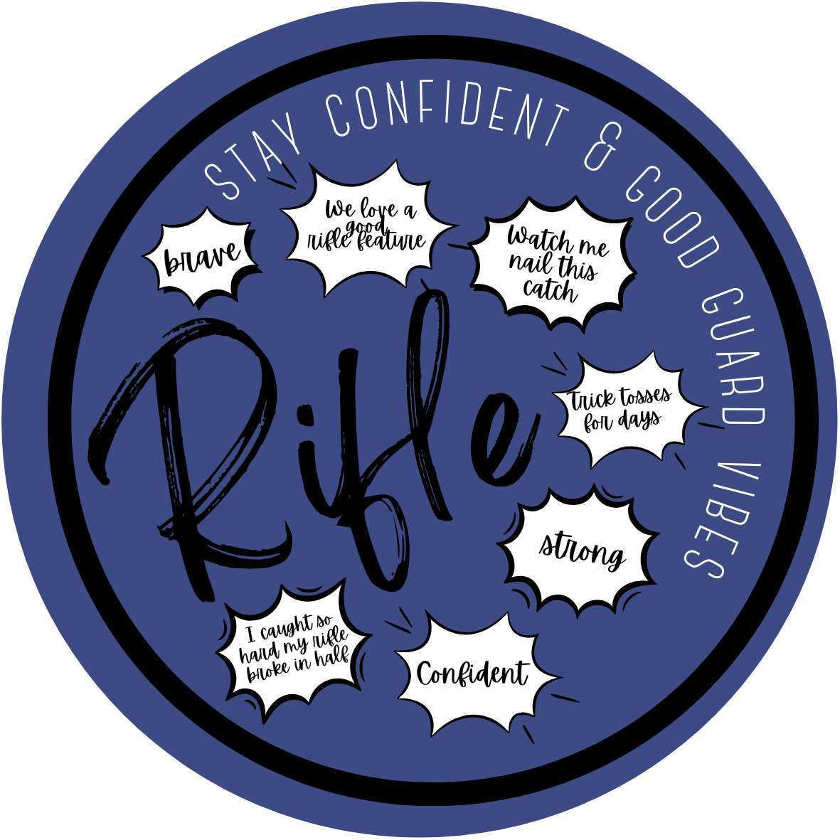 Rifle Line Sticker