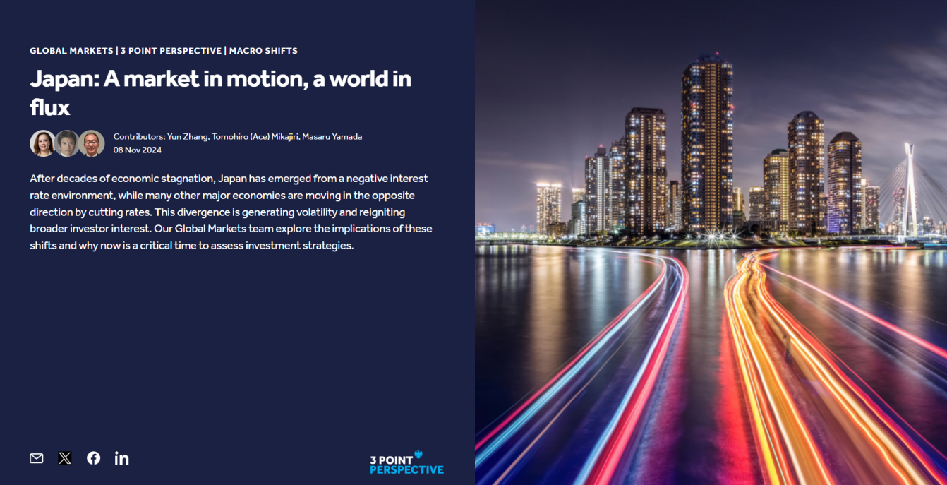 Japan: A market in motion, a world in flux 