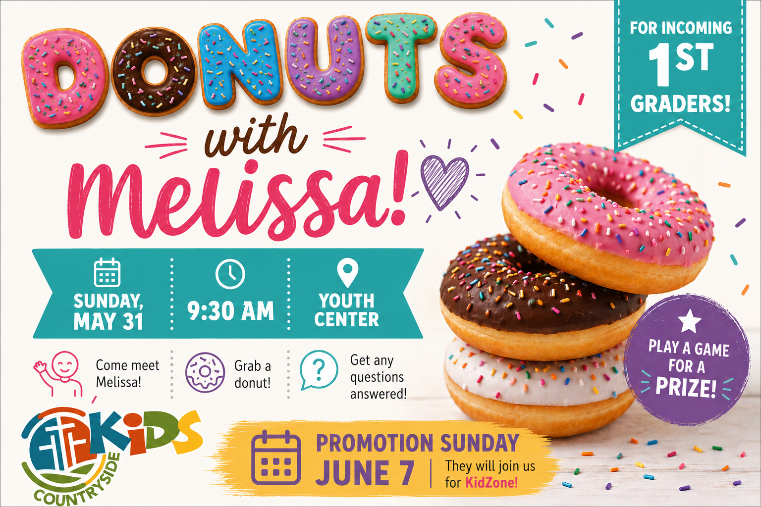 Donuts with Melissa!