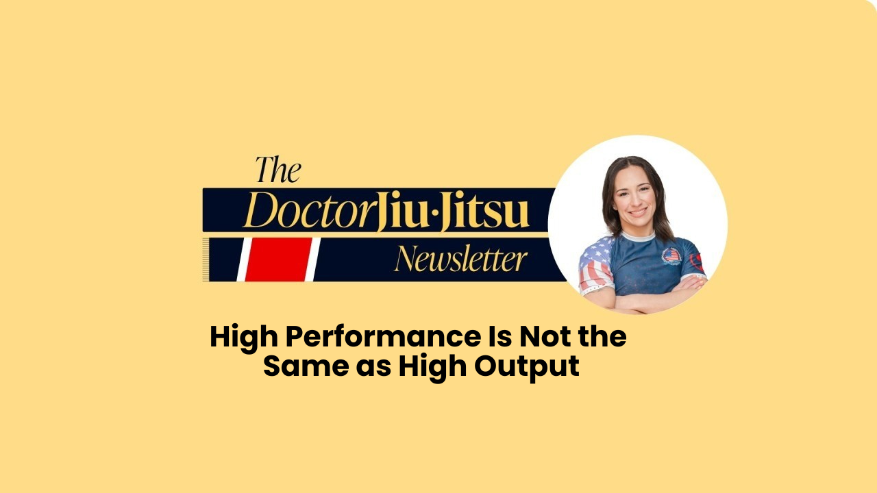 High Performance Is Not the Same as High Output