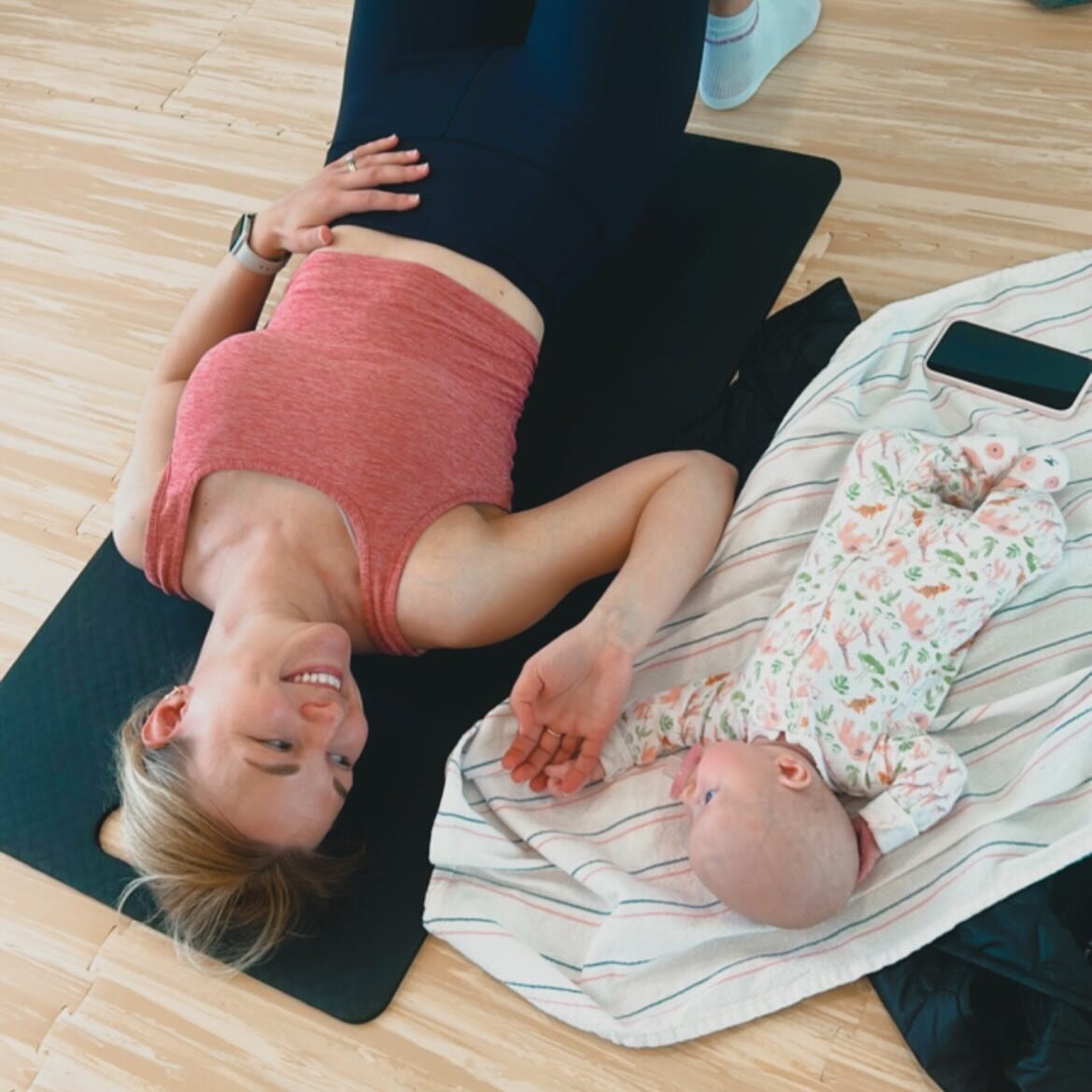 BU Baby 🩵 Mamas, join us for Mommy Baby Barre classes every Tuesday 11am and Thursday 11:15am.