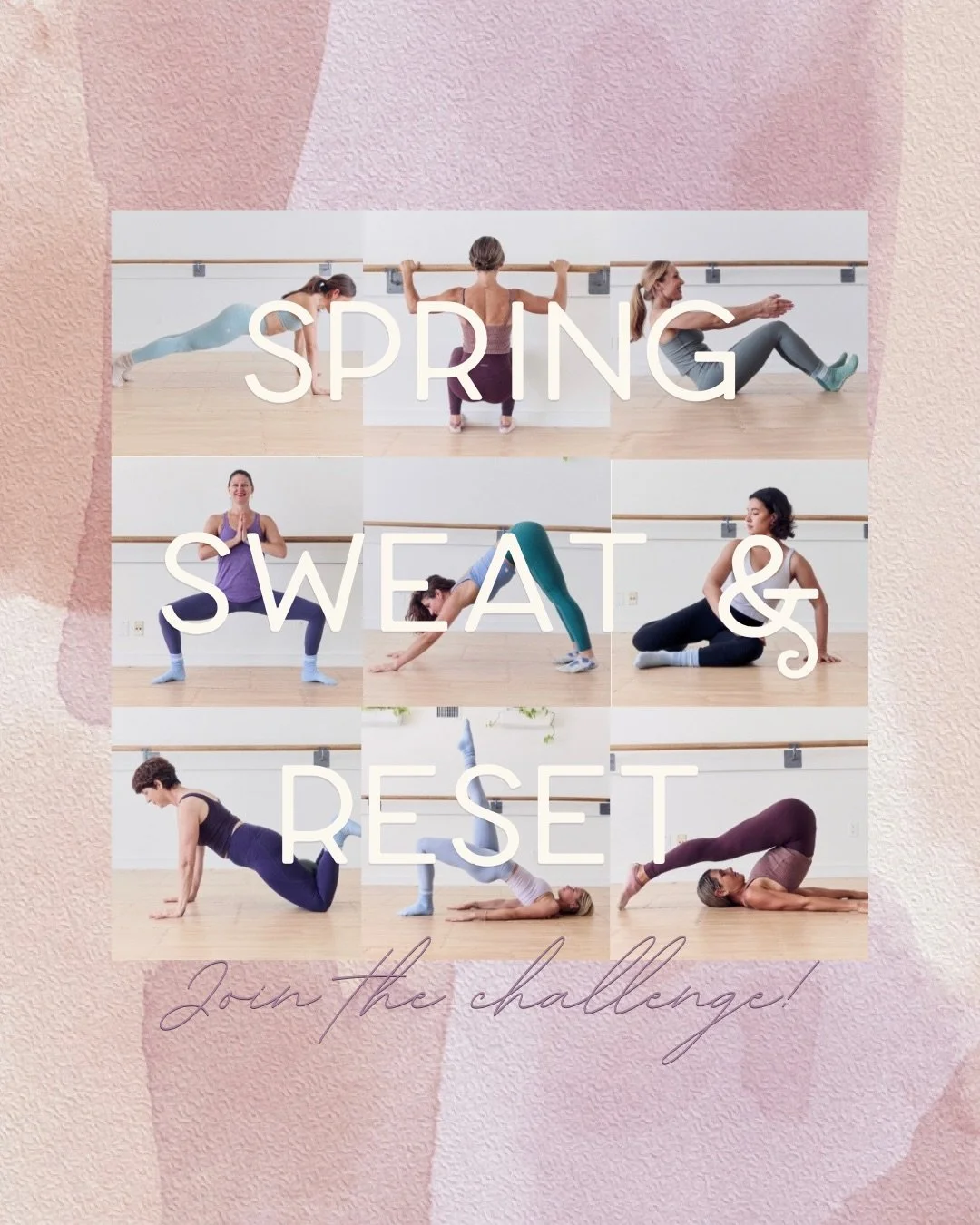 Let&rsquo;s go girls! 

Our spring sweat and reset challenge starts THIS MONDAY! We&rsquo;ve put up our second poster for you to add your name when you come in this weekend 🌸 

If you&rsquo;ve been thinking about trying our 2 week special (link in b
