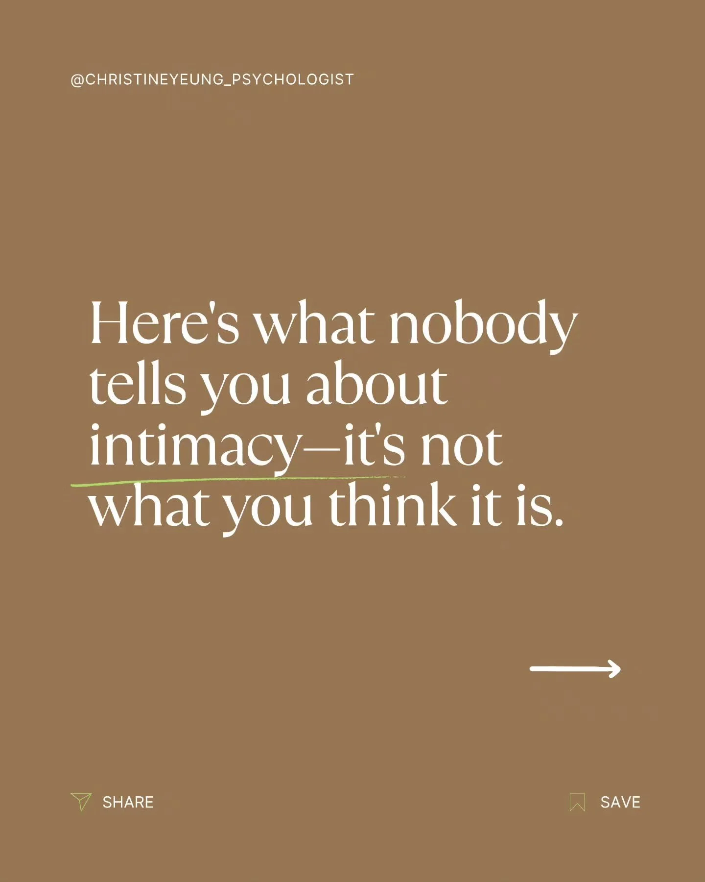 I've coached many who haven't experienced real intimacy because it is not what they think it is.

The most powerful form of intimacy?

👉 It's emotional. 

👉It's when you can text someone &quot;I am struggling today&quot; without needing to over exp