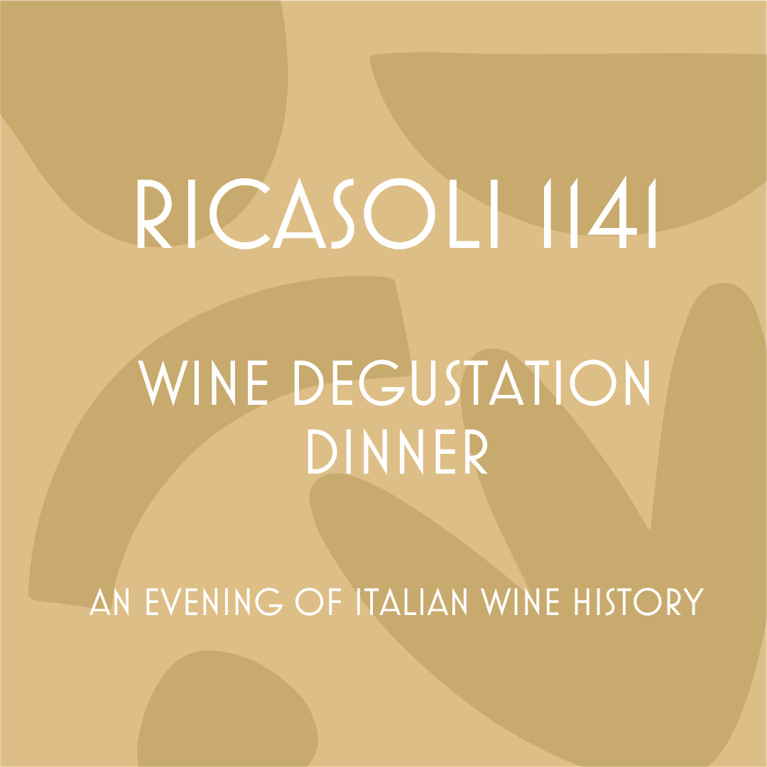 Ricasoli wine dinner wednesday         7th october