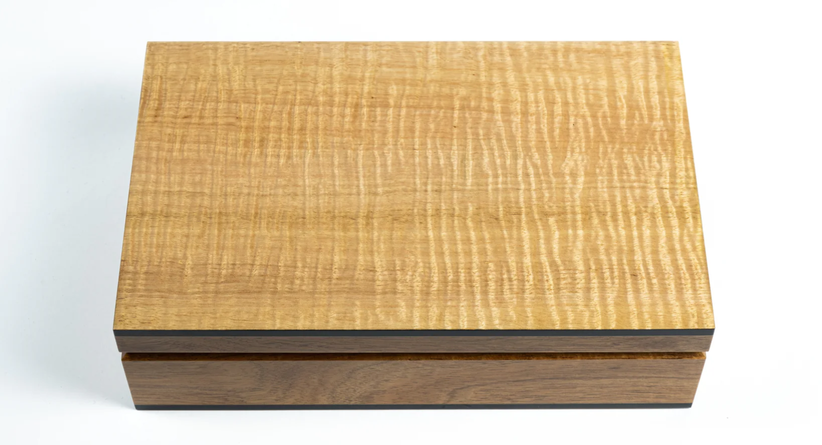 Boxiliary Jewellery Box - Fiddleback Eucalypt - With Tray.png