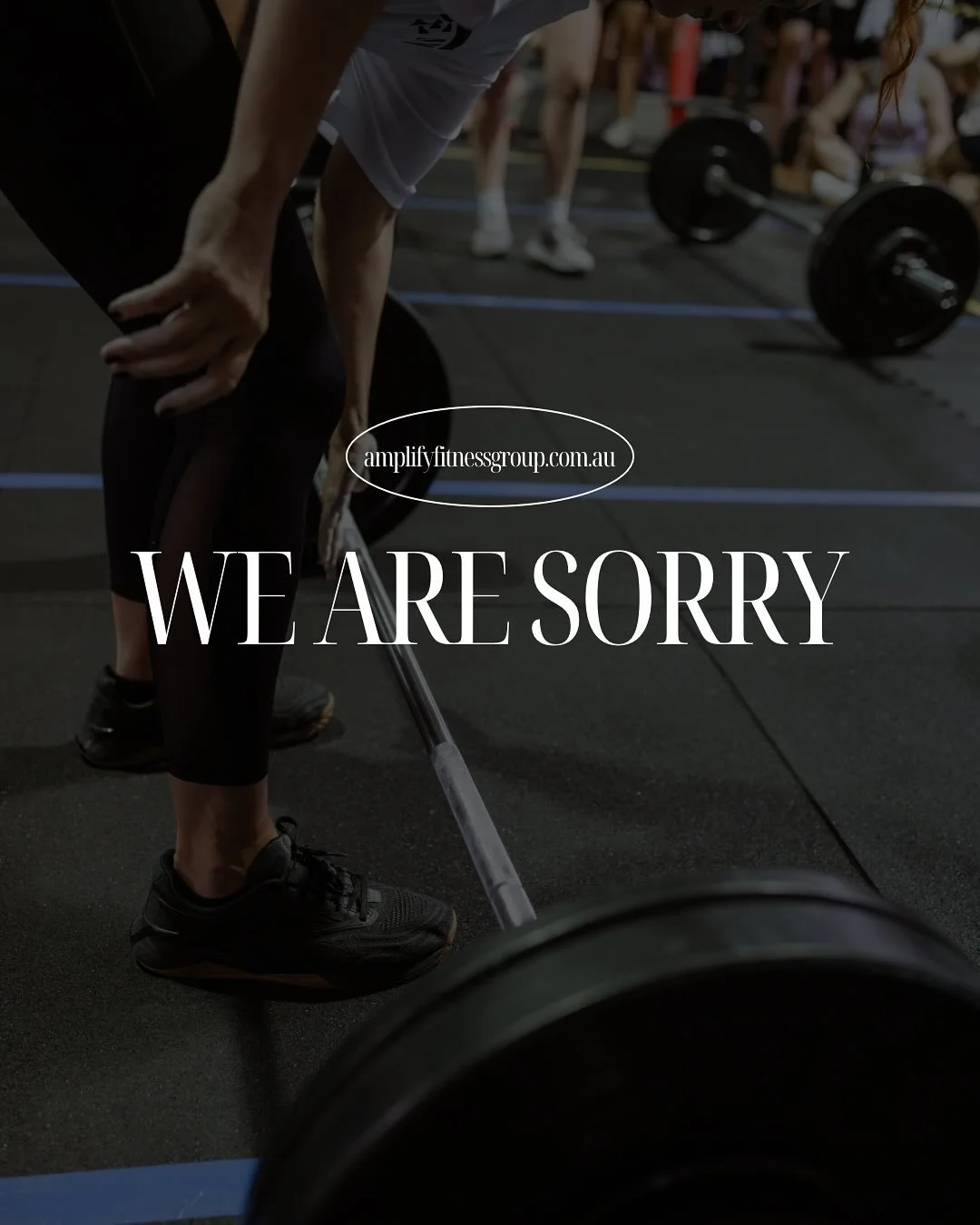 WE ARE SORRY 💚
#AmplifyFitnessBayside #AmpFitCommunity
