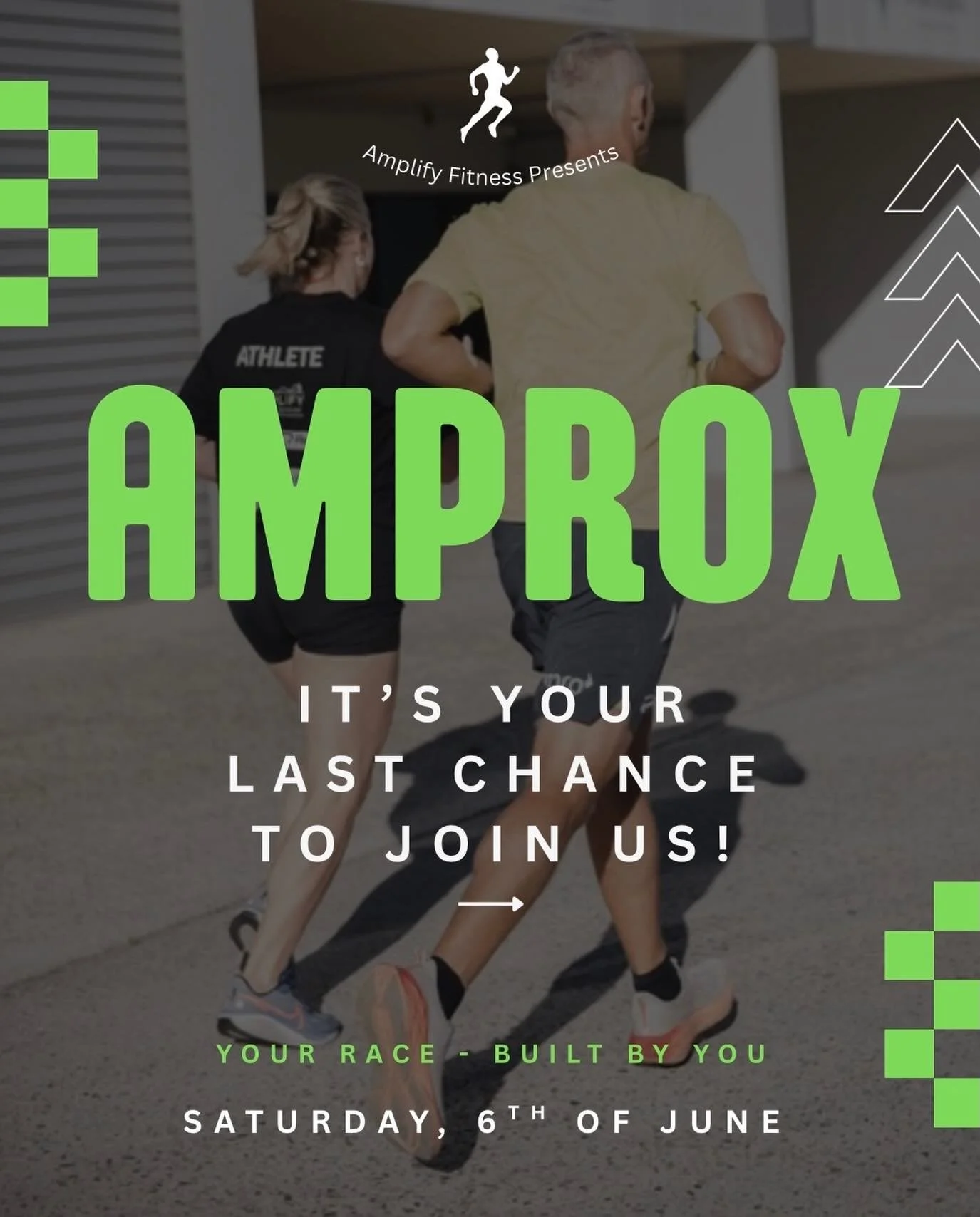 IT&rsquo;S YOUR LAST CHANCE to jump into &amp; register for AMPROX 👏
If you&rsquo;ve been thinking about signing up, this is your reminder to just go for it 🤝
Expect good vibes, team energy, a fun challenge, and plenty of support along the way 💥
S
