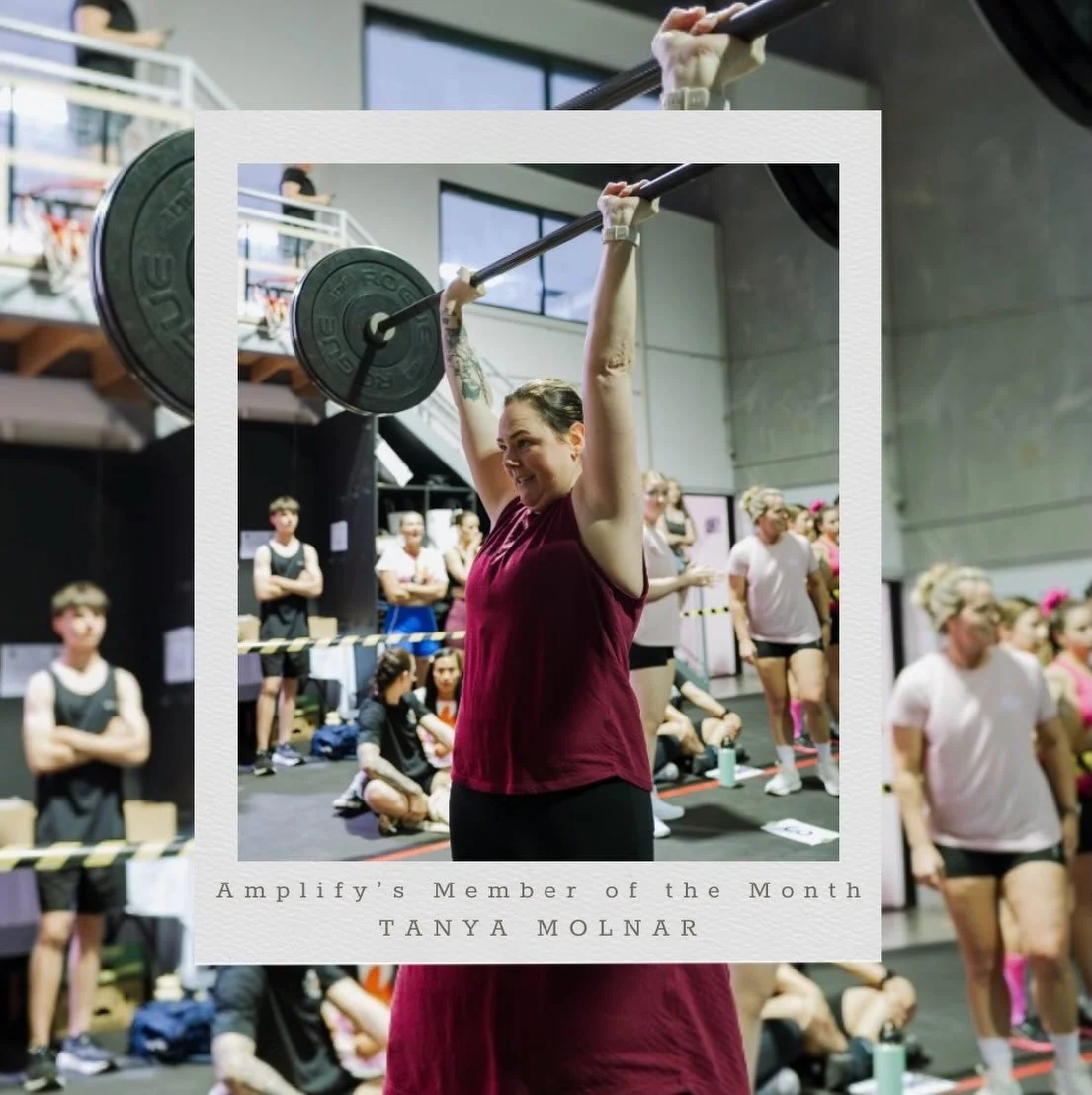 ⭐️THIS MONTHS SPOTLIGHT IS ON AMPLIFY MEMBER:
Tanya Molnar

▪️WHAT IS IT THAT YOU LOVE ABOUT AMPLIFY &amp; HOW LONG HAVE YOU BEEN A MEMBER?
I love the energy and support at Amplify - it&rsquo;s such a positive environment to train in. I started off a