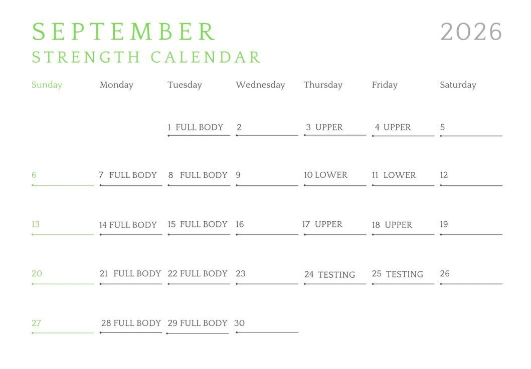 Check out Amplify&rsquo;s Strength Class Calendar for September 🗓
So members, SCREENSHOT &amp; SAVE this bad boy so you know what class is when!! 
Book your classes &amp; come get involved 😃
Let&rsquo;s lift some heavy stuff 🏋🏽&zwj;♀️🏋🏼
See you