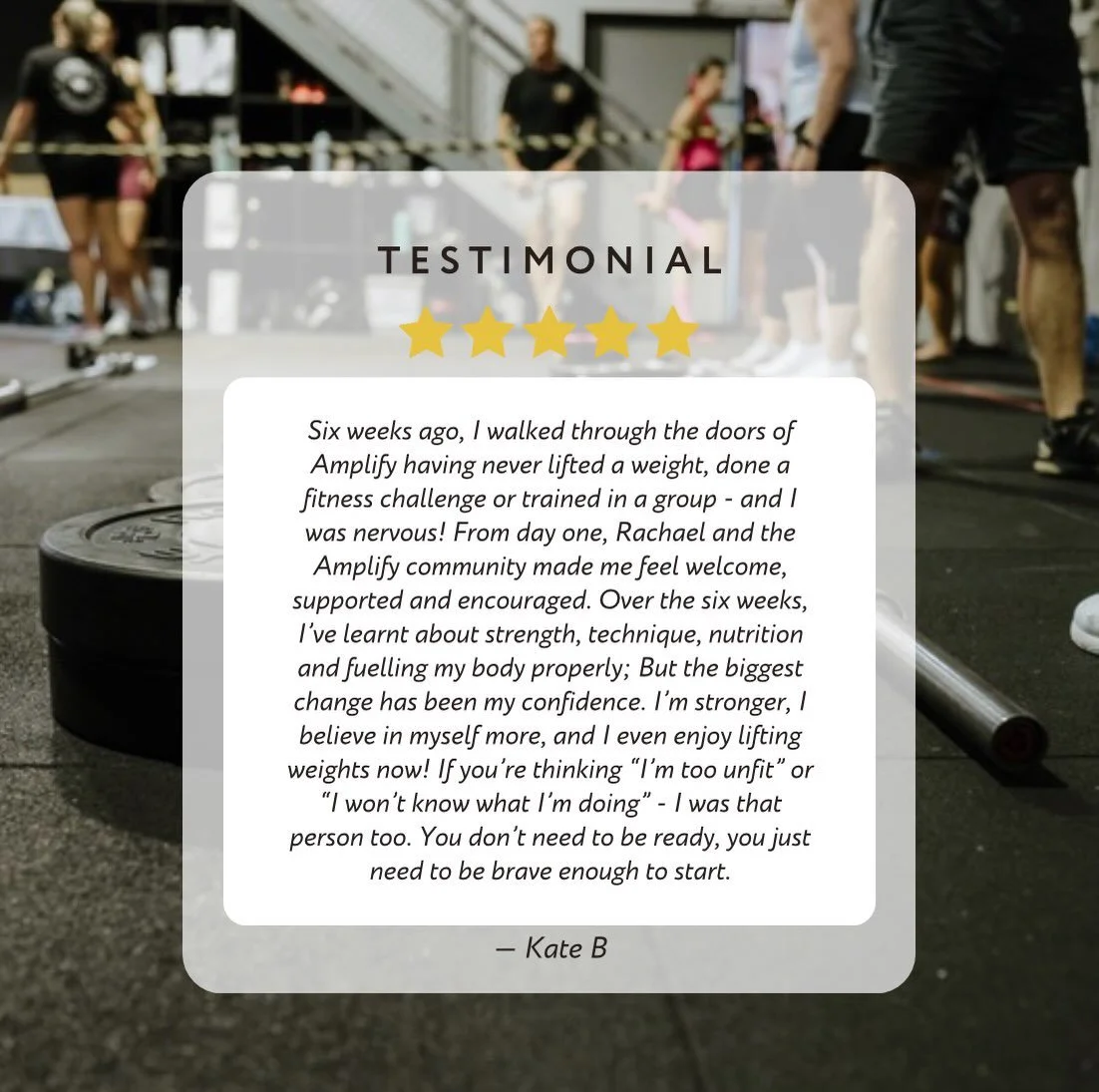 We love our clients, we love our challenges, and we love that our clients love our challenges 😊
Thank you so much Kate for these beautiful words about your experience with Amplify 💚
Our next challenge kicks off on the 17th of October, and it&rsquo;