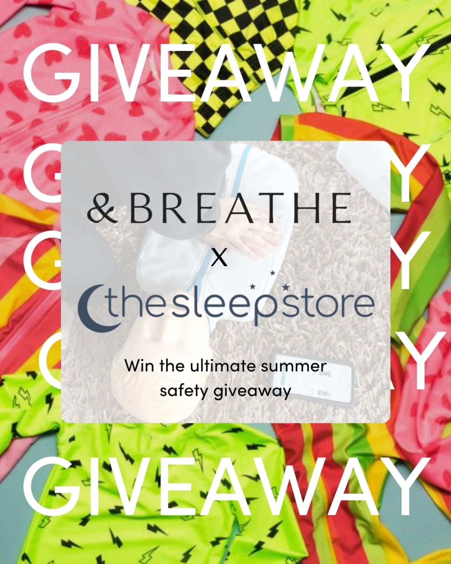 Enter to win! 

We&rsquo;ve teamed up with @thesleepstore to give one lucky winner an amazing prize pack perfect for summer adventures and peace of mind!

Here&rsquo;s what you&rsquo;ll win:

A @thesleepstore Neon by Nestling swimsuit (choose either 