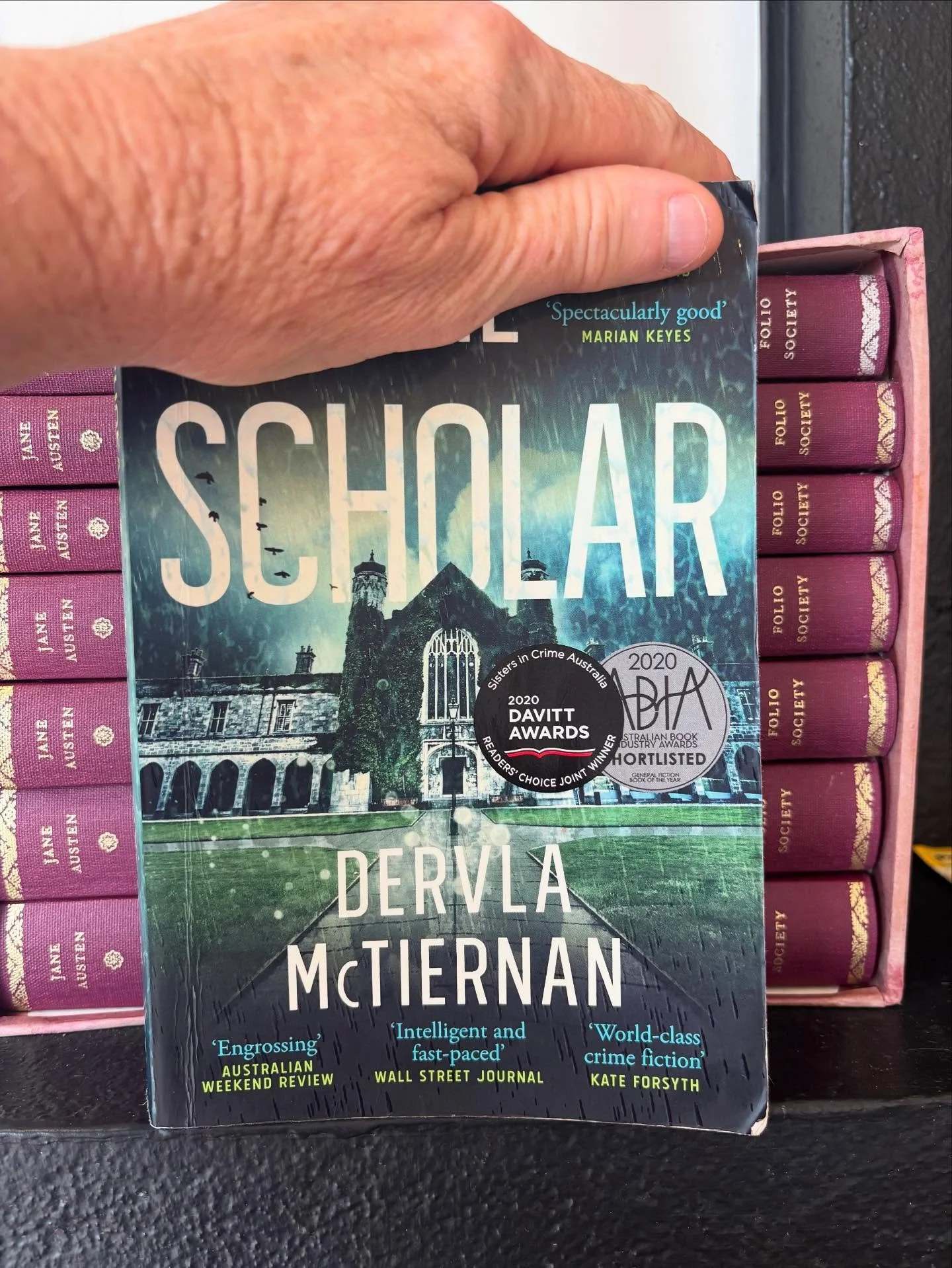 I will read anything with DS Cormac Reilly in it. &lsquo;The Scholar&rsquo; by @dervlamctiernan is the second in the Reilly series. When Reilly&rsquo;s partner, Dr Emma Sweeney, finds a young girl killed in a hit-and-run in the early hours of the mor