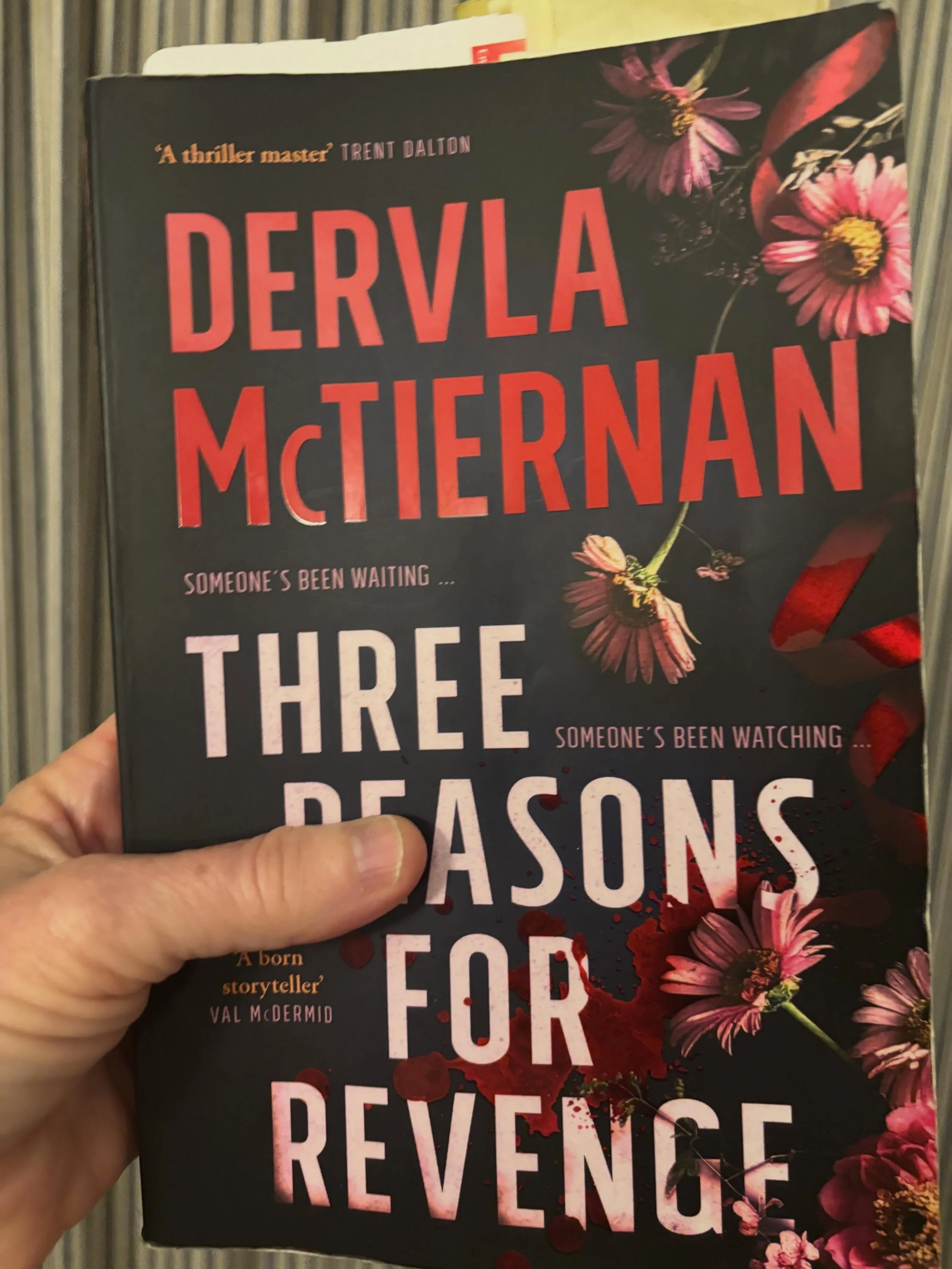 I liked the novel premise of 
@dervlamctiernan&rsquo;s &lsquo;Three Reasons for Revenge&rsquo;. Alexis Turner reports an assault by a respected psychologist. And then disappears. Three identical packages are sent to three different people. They are a