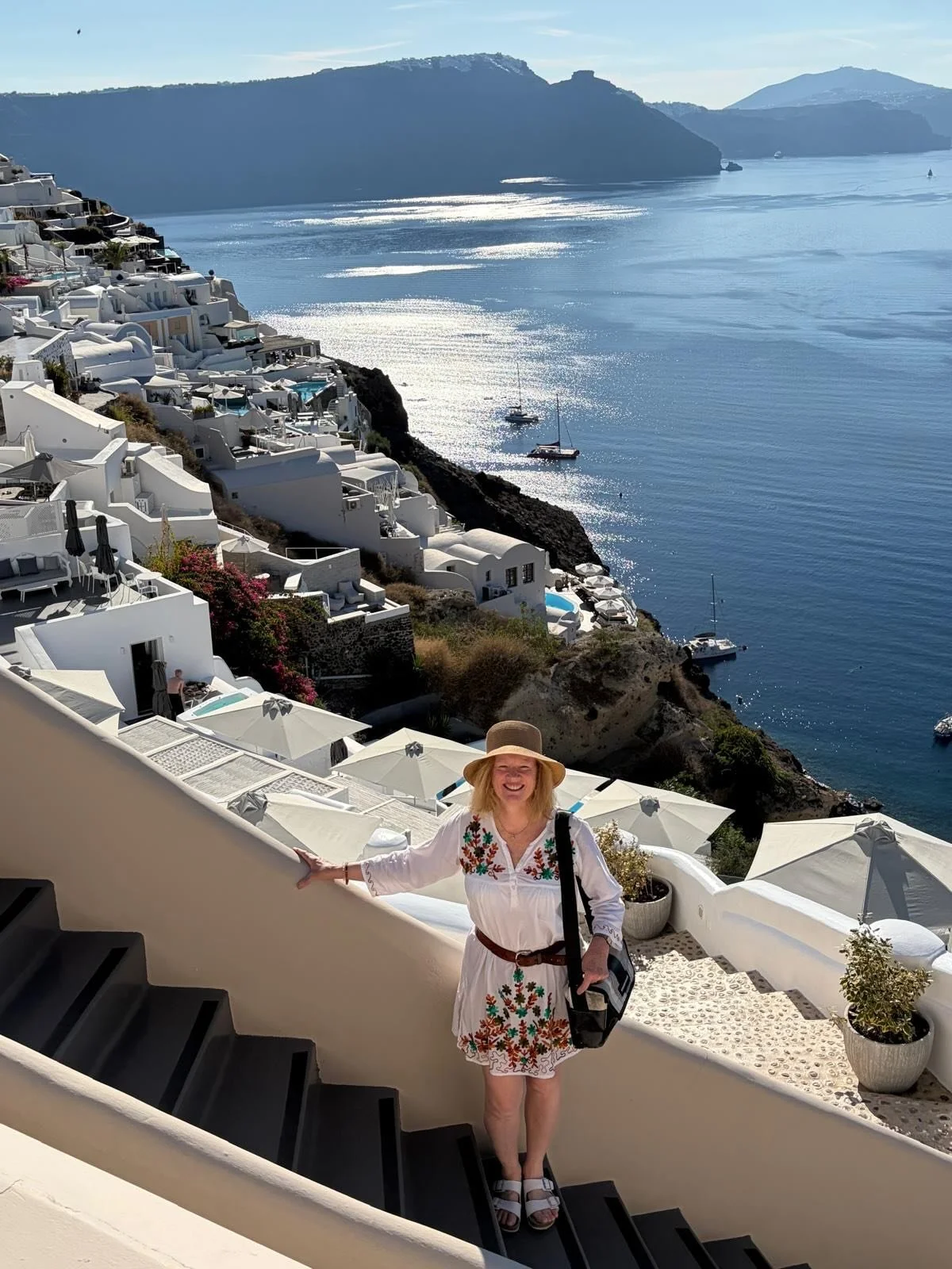 There&rsquo;s nothing I love more than people-watching. And what better place than the Greek Islands.. it&rsquo;s like time has stood still. A old man walking up a hill, stick over his shoulder, tied to a water bottle. 19th century windmills, keeping