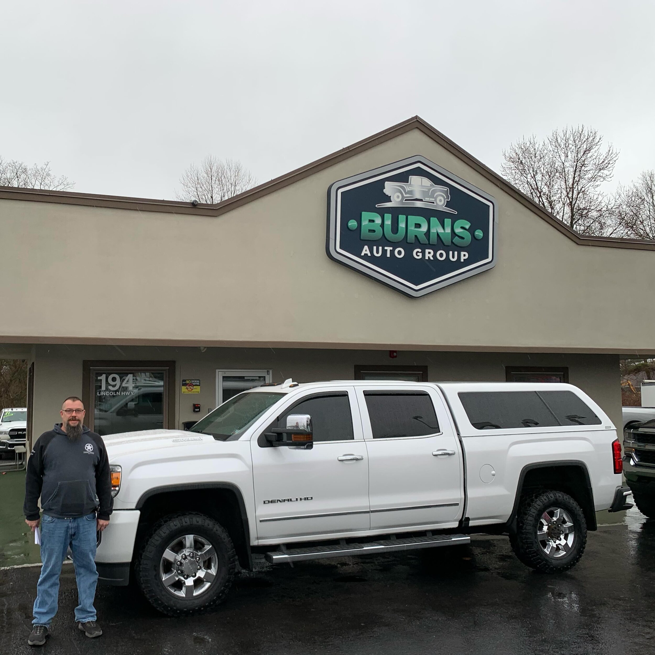 Anthony traveled up from Delaware today to pick up his 2019 GMC Sierra 3500HD Denali Diesel! Congrats on the truck, thanks for choosing Burns Auto Group