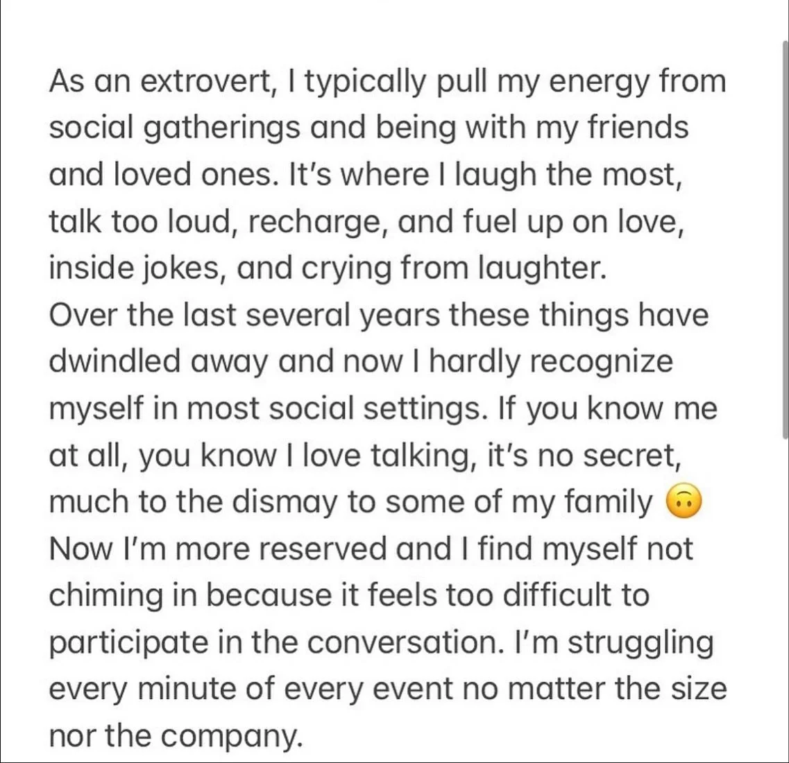 I wrote and shared this on my personal page 3 years ago today. I was in the depths of depression, my illness, and chronic pain. I was recovering from having a DRG stimulator implanted in my back, which was so much harder than anticipated. RA was brew