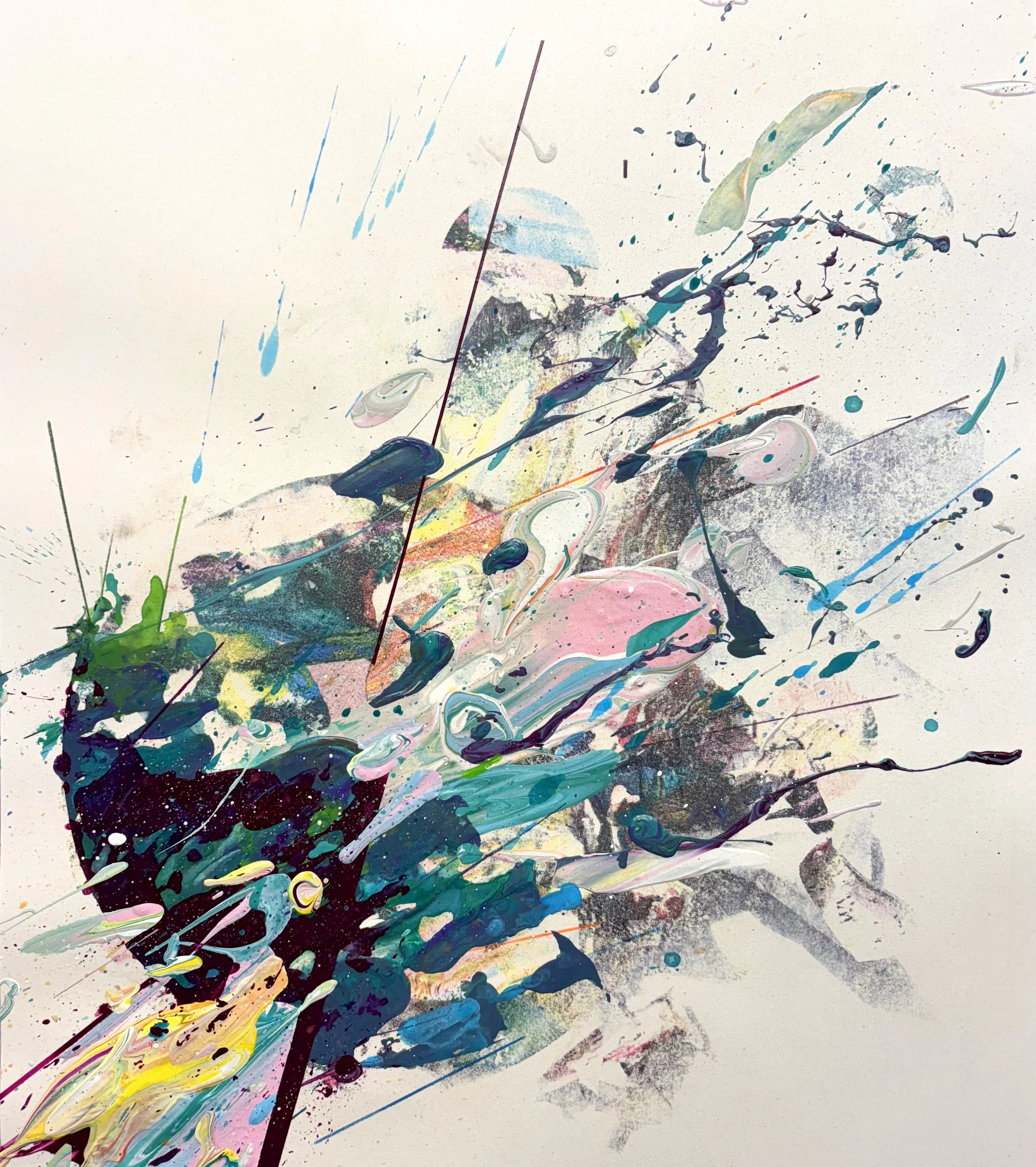 "Energy 01" - 16" x 20" Mixed Media