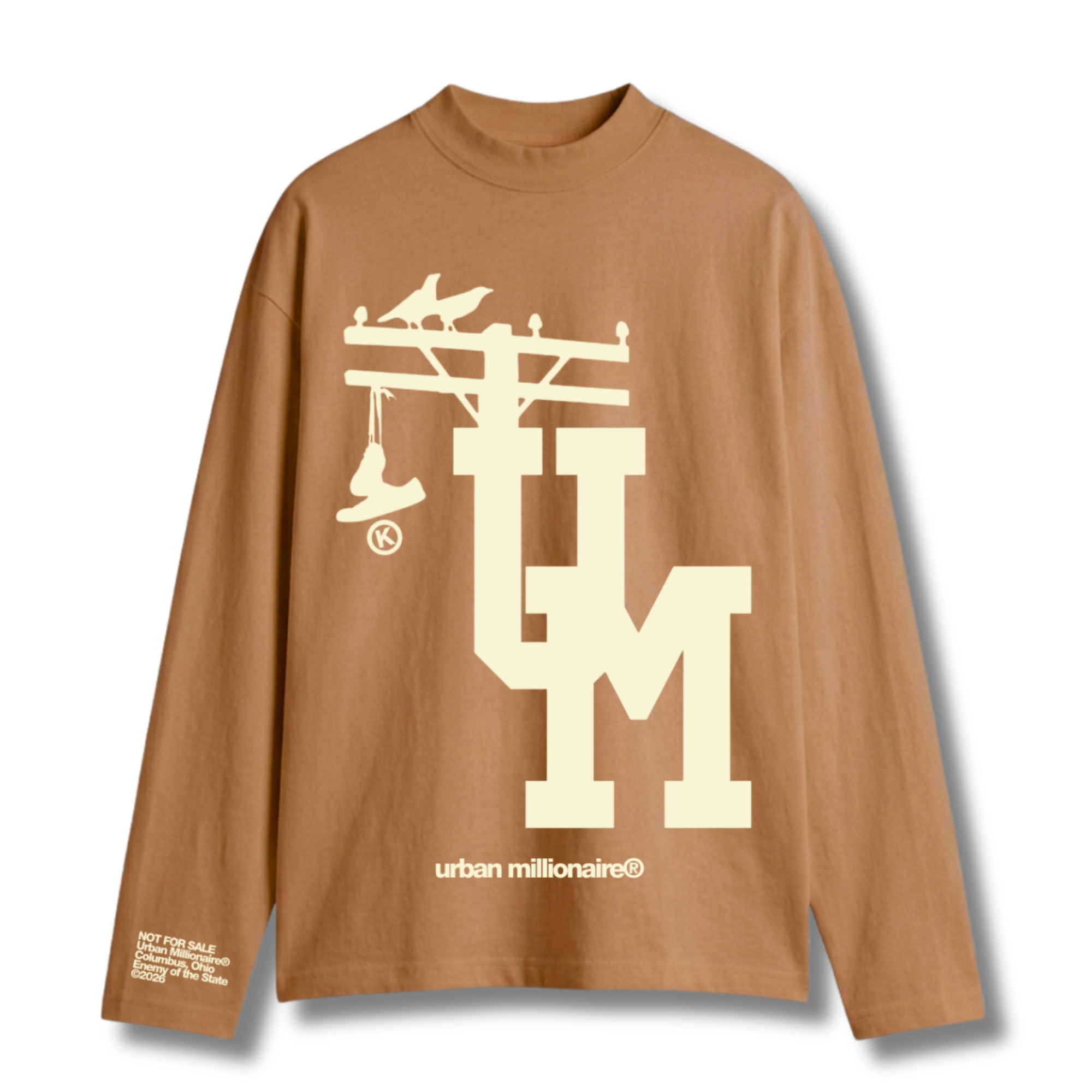 AMERICAN DREAM LONG SLEEVE TEE [MOCHA]