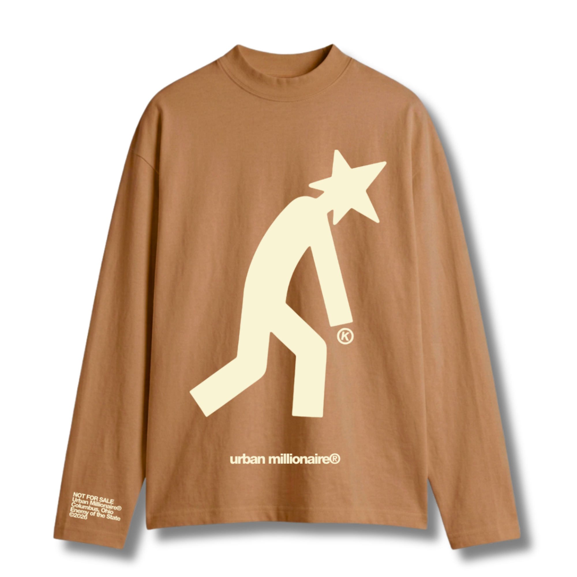 STARSTRUCK LONG SLEEVE TEE [MOCHA]