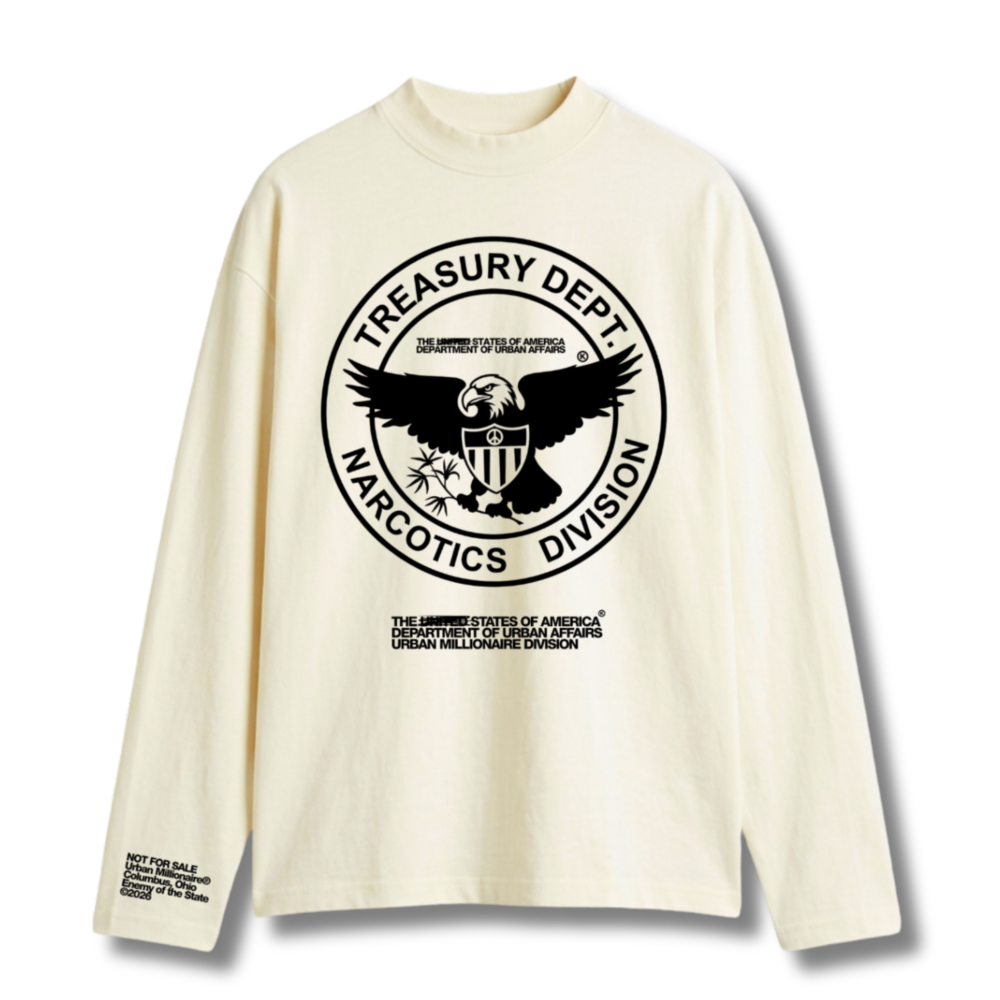 TREASURY DEPT. LONG SLEEVE TEE [IVORY]