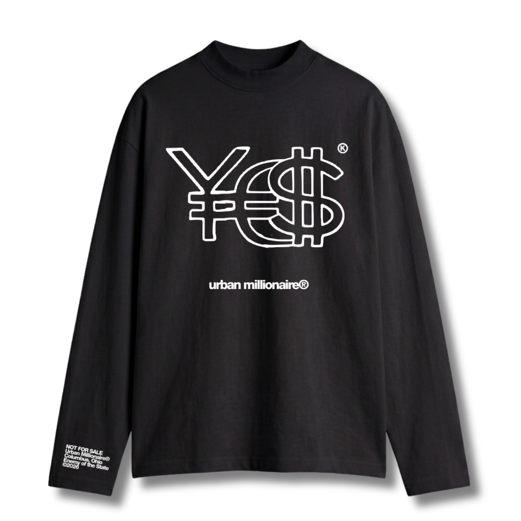 UNITED NATIONS LONG SLEEVE TEE [BLACK]