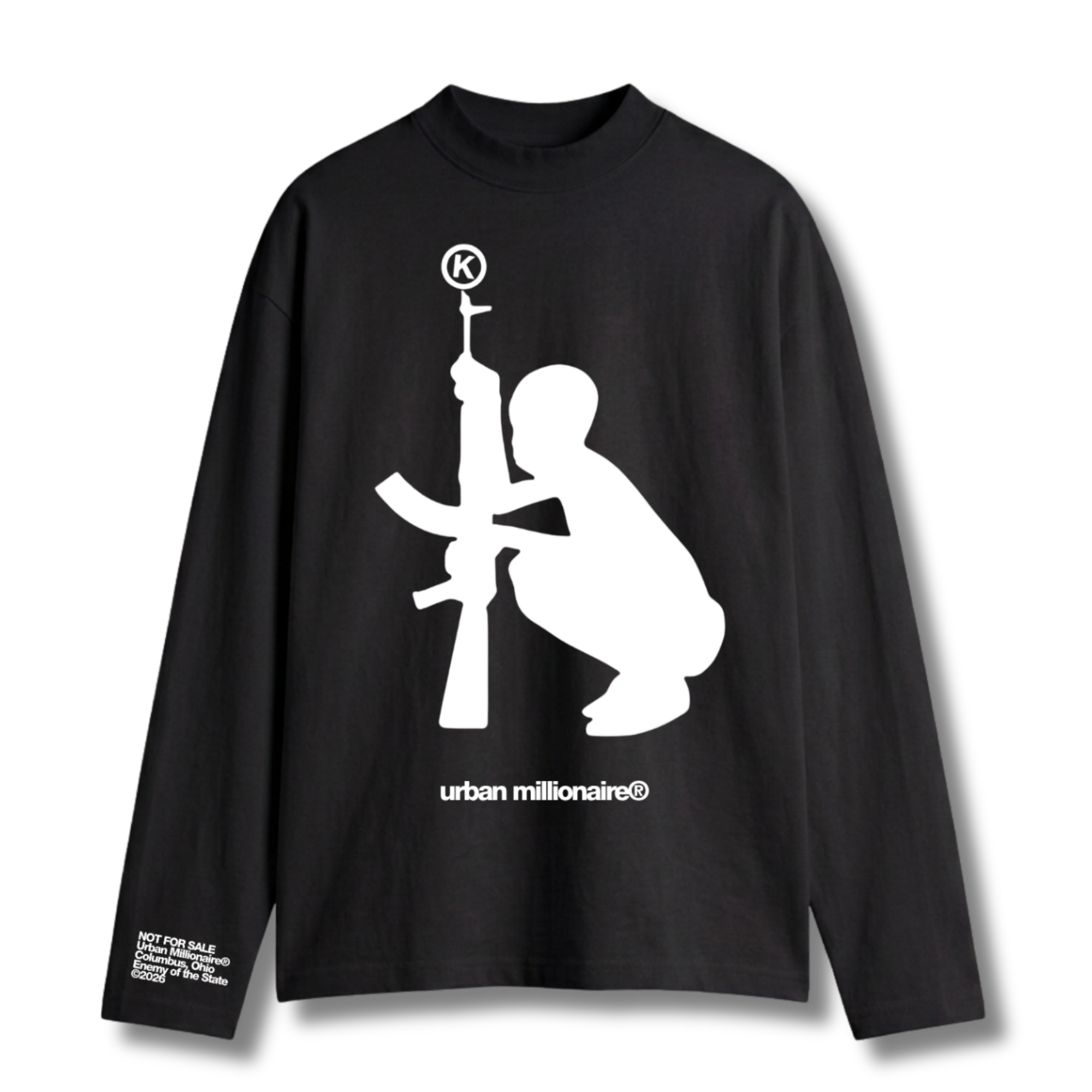 WAR BABY LONG SLEEVE TEE [BLACK]