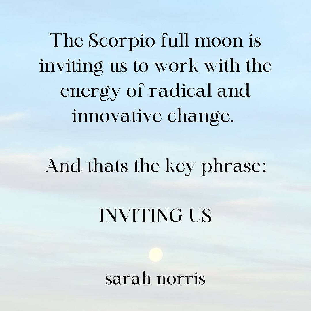 The Scorpio full moon on Wednesday the 24th April (peaks at 9:49am AEST) is offering the opportunity to work with the energy of radical change, transformation and power dynamics.
There is something you can let go of to become a more authentic version