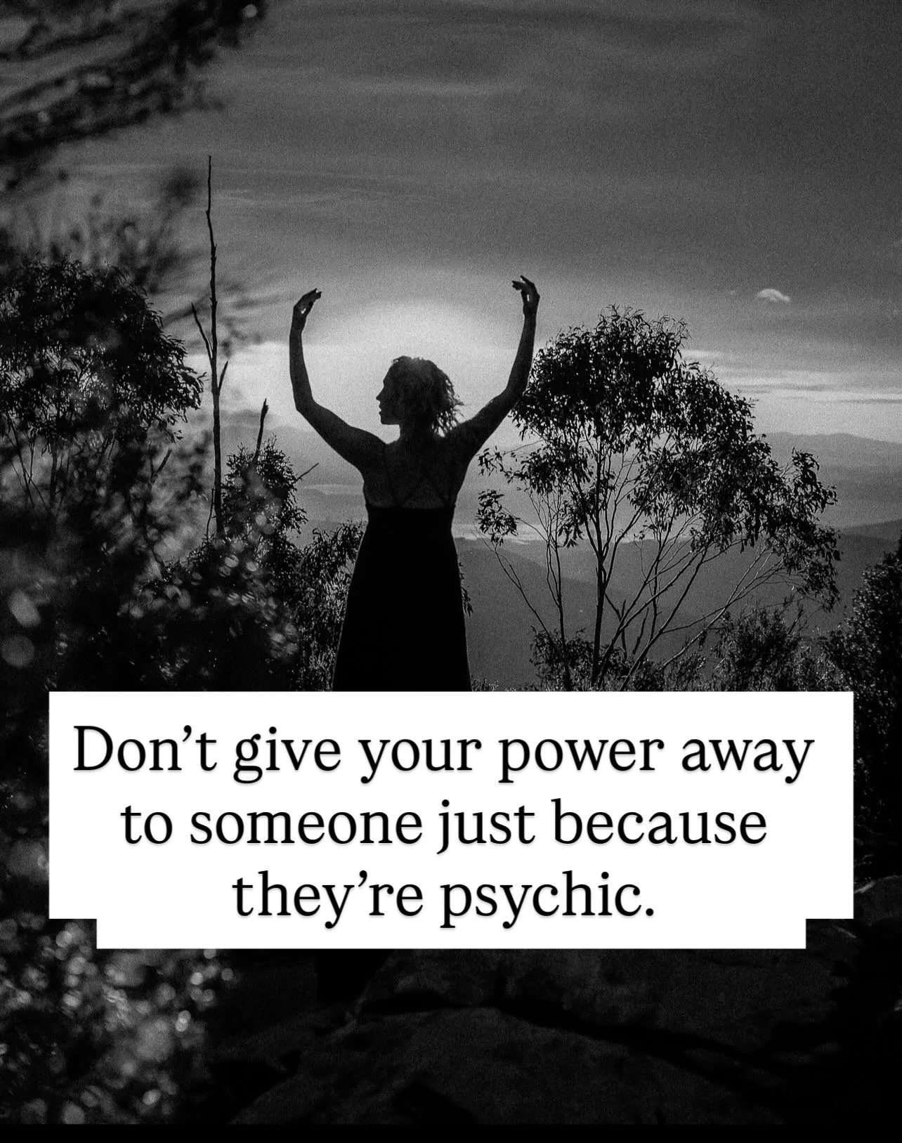 If you&rsquo;re thinking about booking a reading in with someone, find yourself someone who will help you to use the information from the reading to make a positive change in your life. Don&rsquo;t give your power away to someone just because they&rs