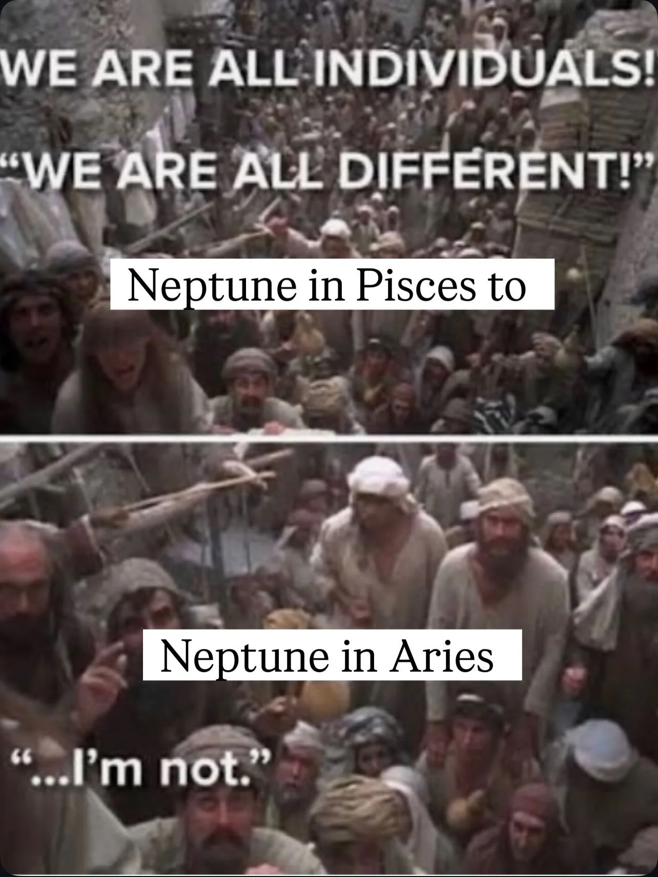 Neptune is moving into Aries for about 14 years tomorrow. 
It&rsquo;s one of those planets that we can&rsquo;t quite put our finger on how it affects us, yet it affects everything. Plus we are in quirky Aquarius season, feeling the build up of arguab
