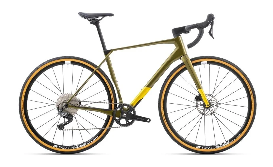 sup gravel bicycle, olive green